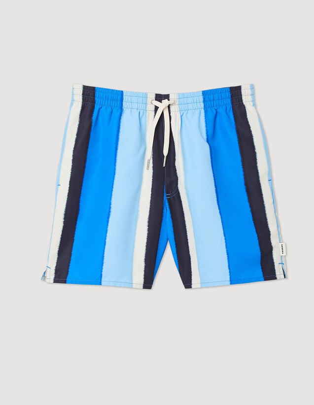 Sandro Printed striped swim shorts Login to add to Wish list. 2