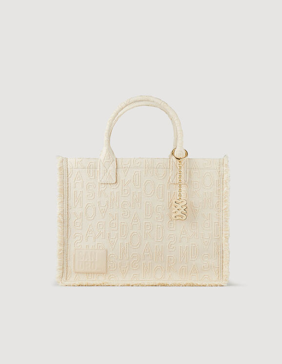 Kasbah embroidered shopping bag Ecru US_Womens