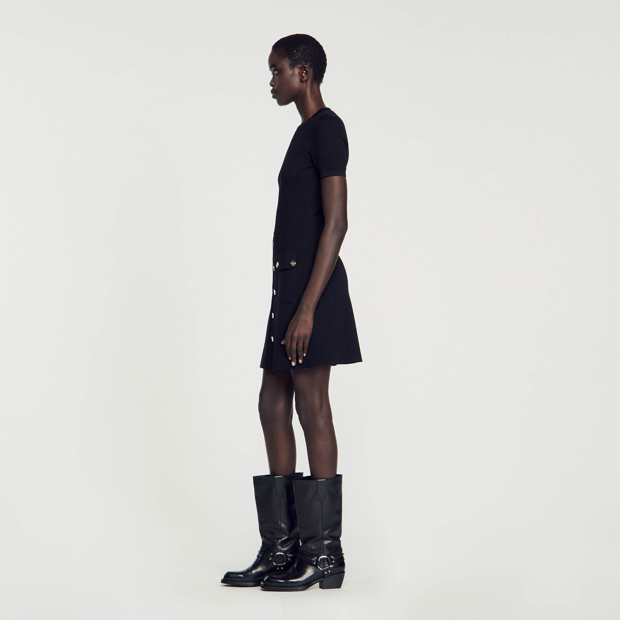 Sandro knee high boots store