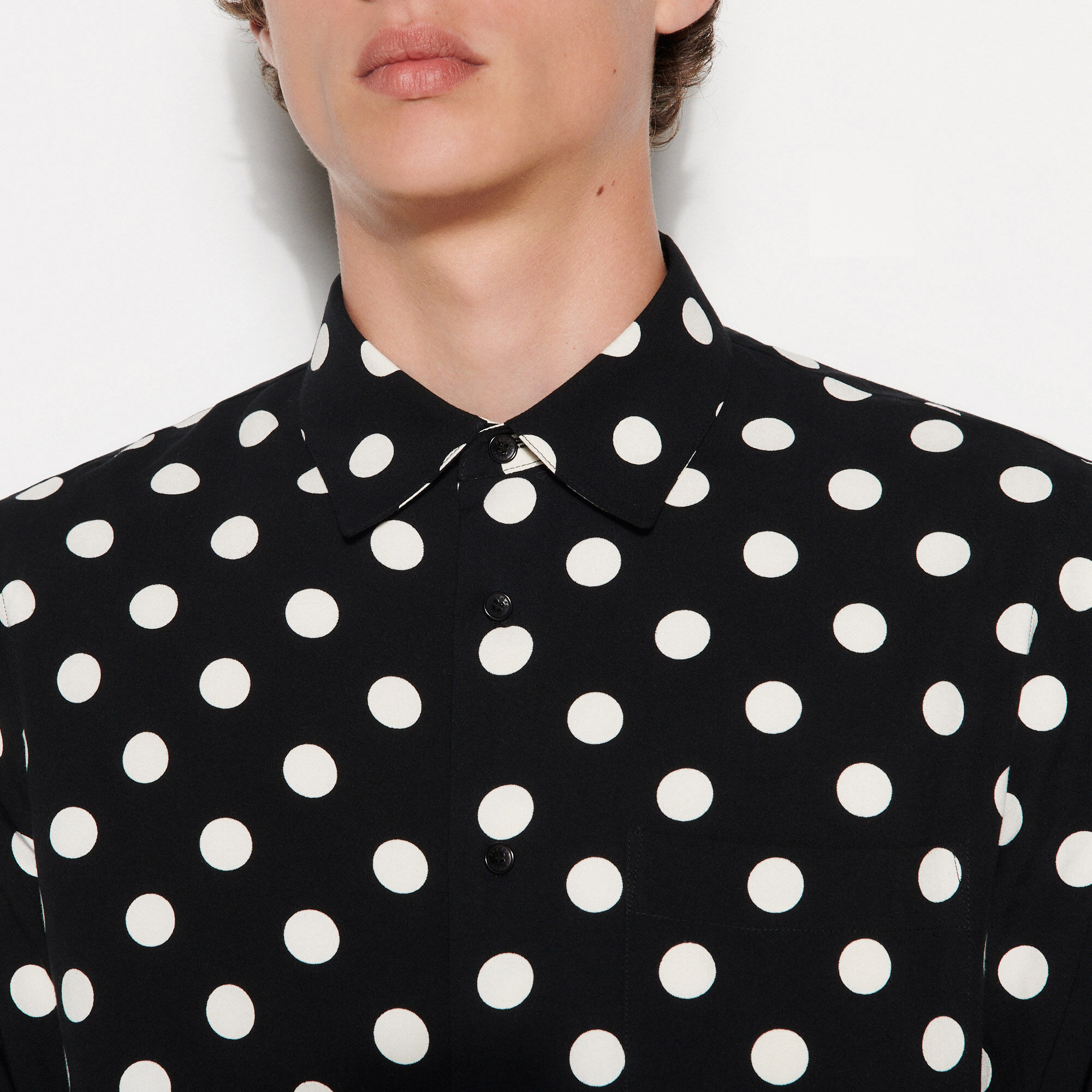 Polka dot shirt clearance