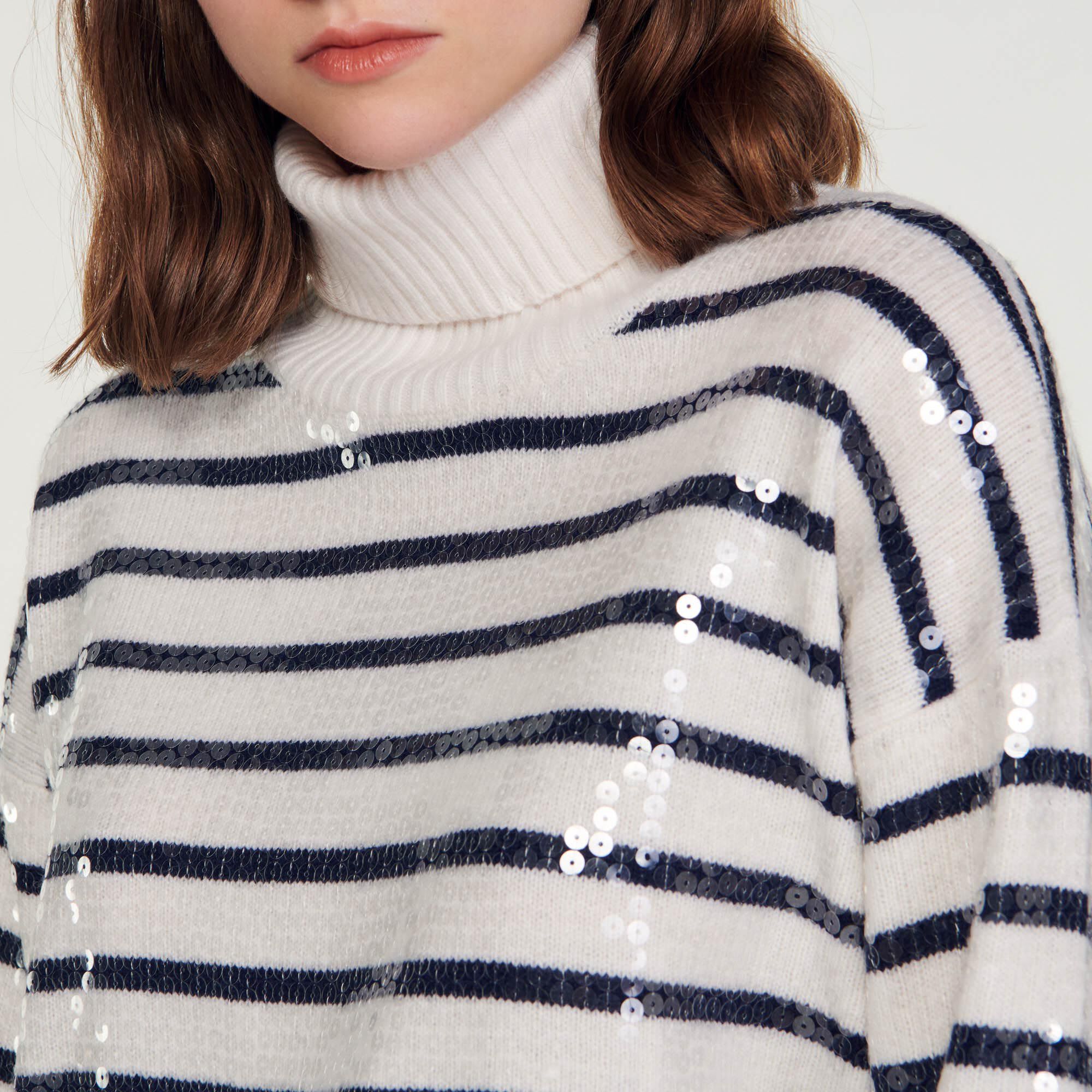 Sandro cheap striped sweater