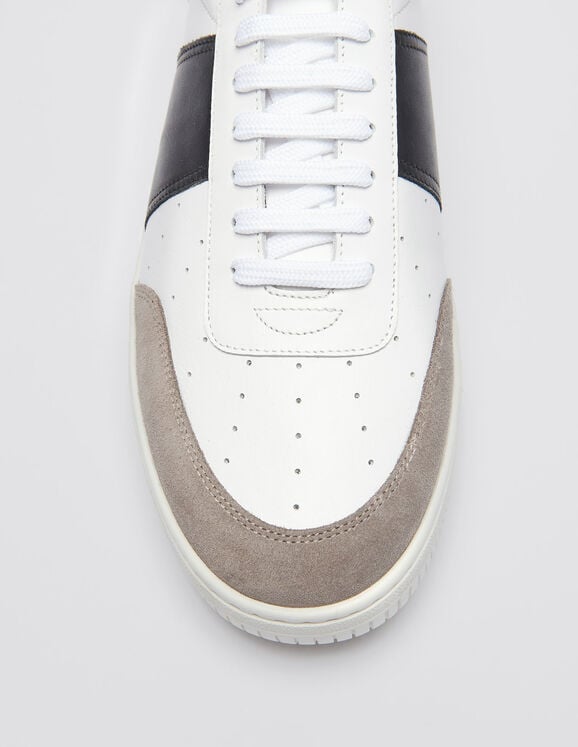 Leather sneakers - Shoes | Sandro