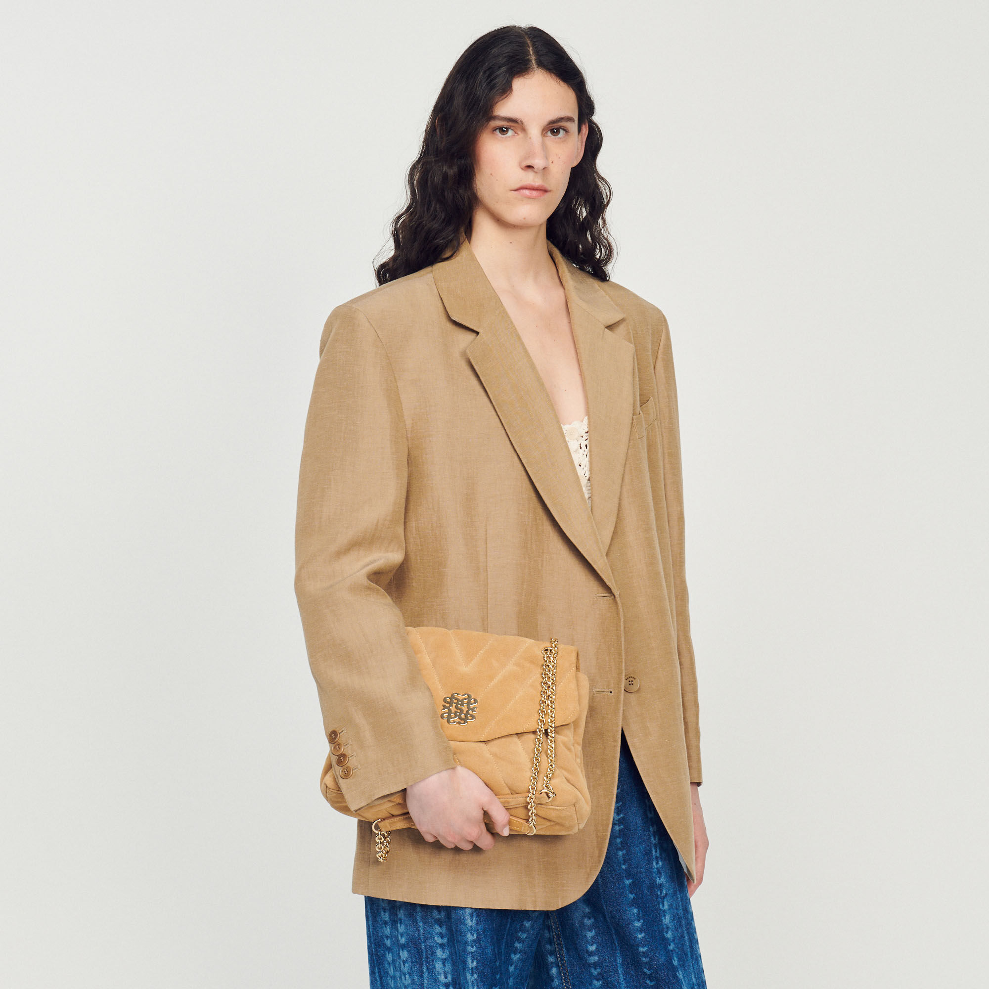 Sac sandro camel new arrivals