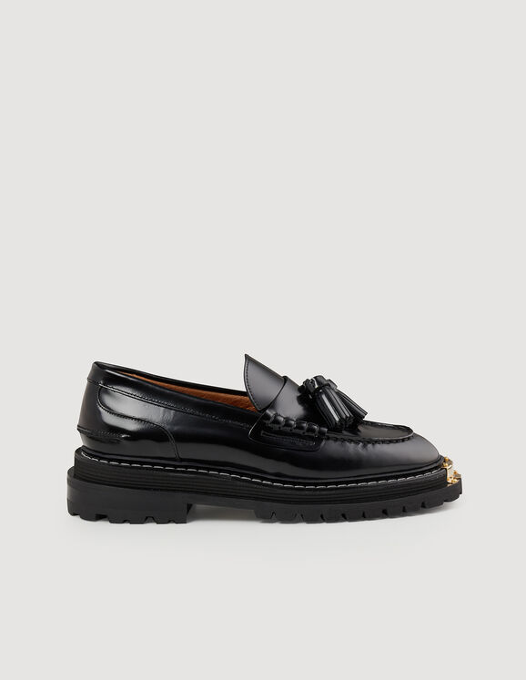 Iron Thick-soled loafers - Loafers | Sandro Paris