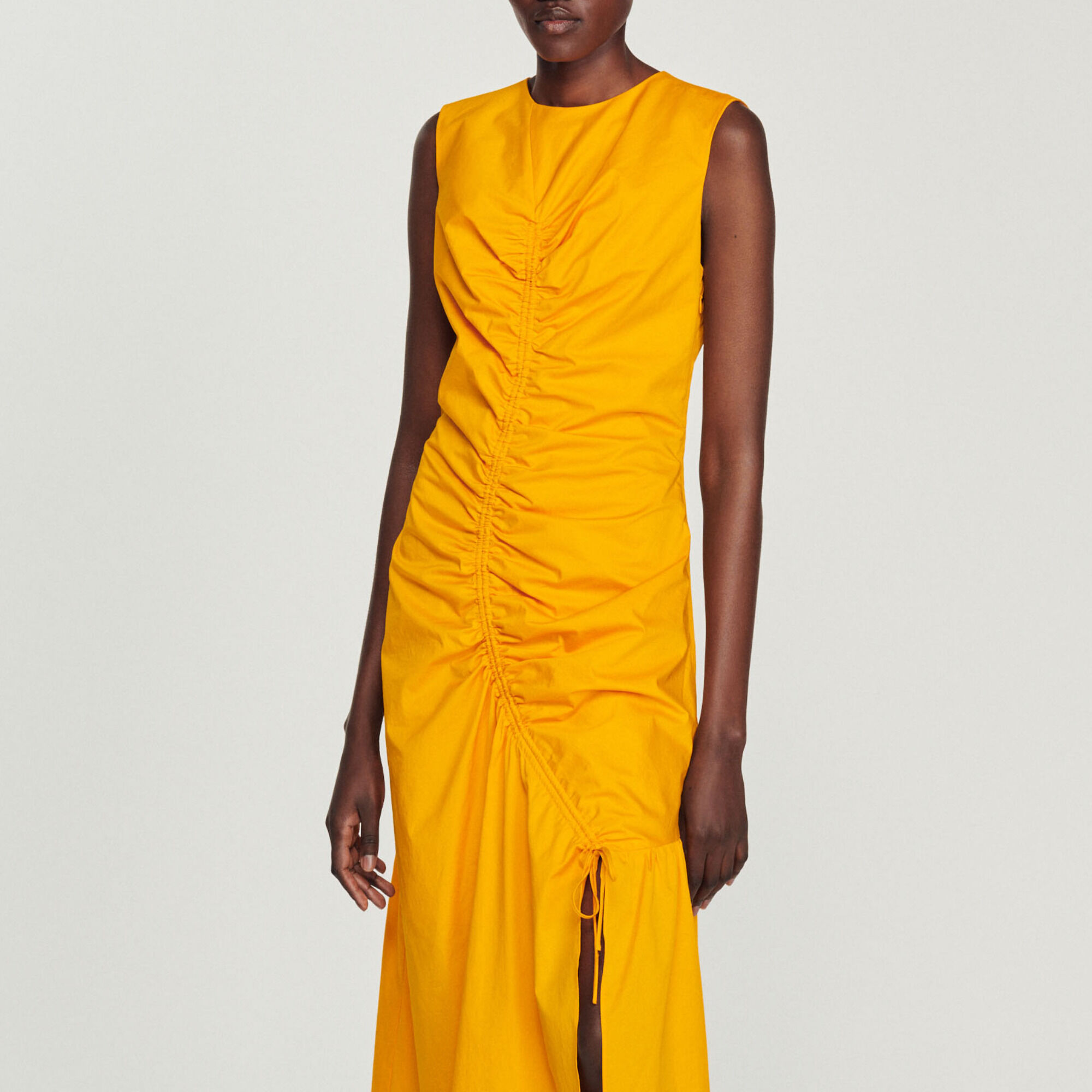 Sandro new arrivals orange dress