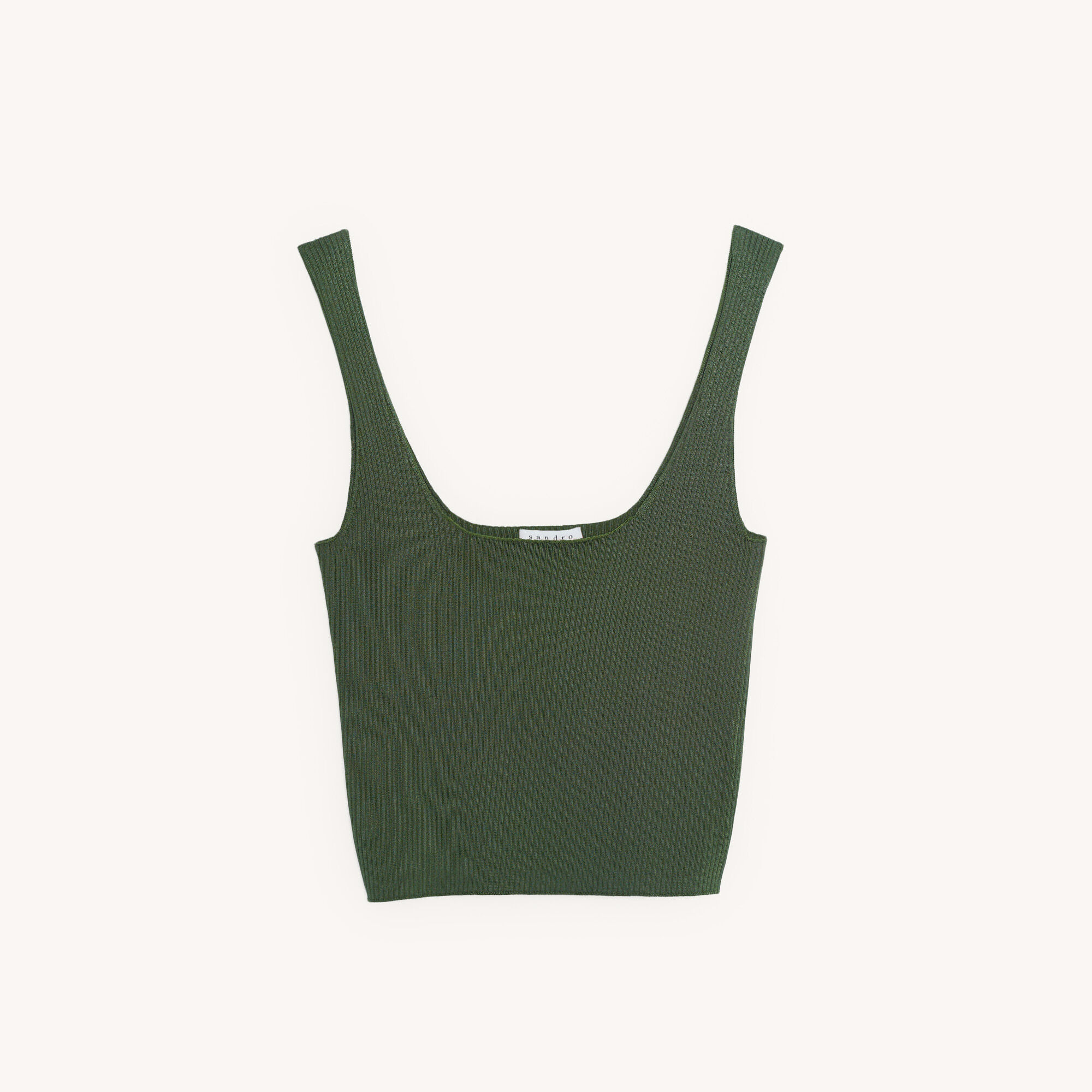 knitted cropped vest