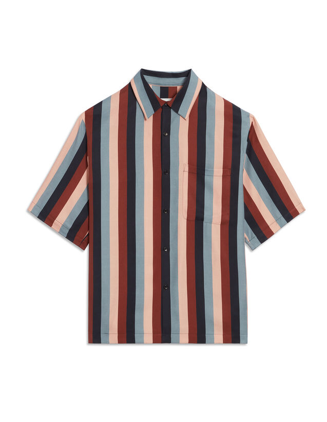 Sandro Flowing shirt with stripe print. 1
