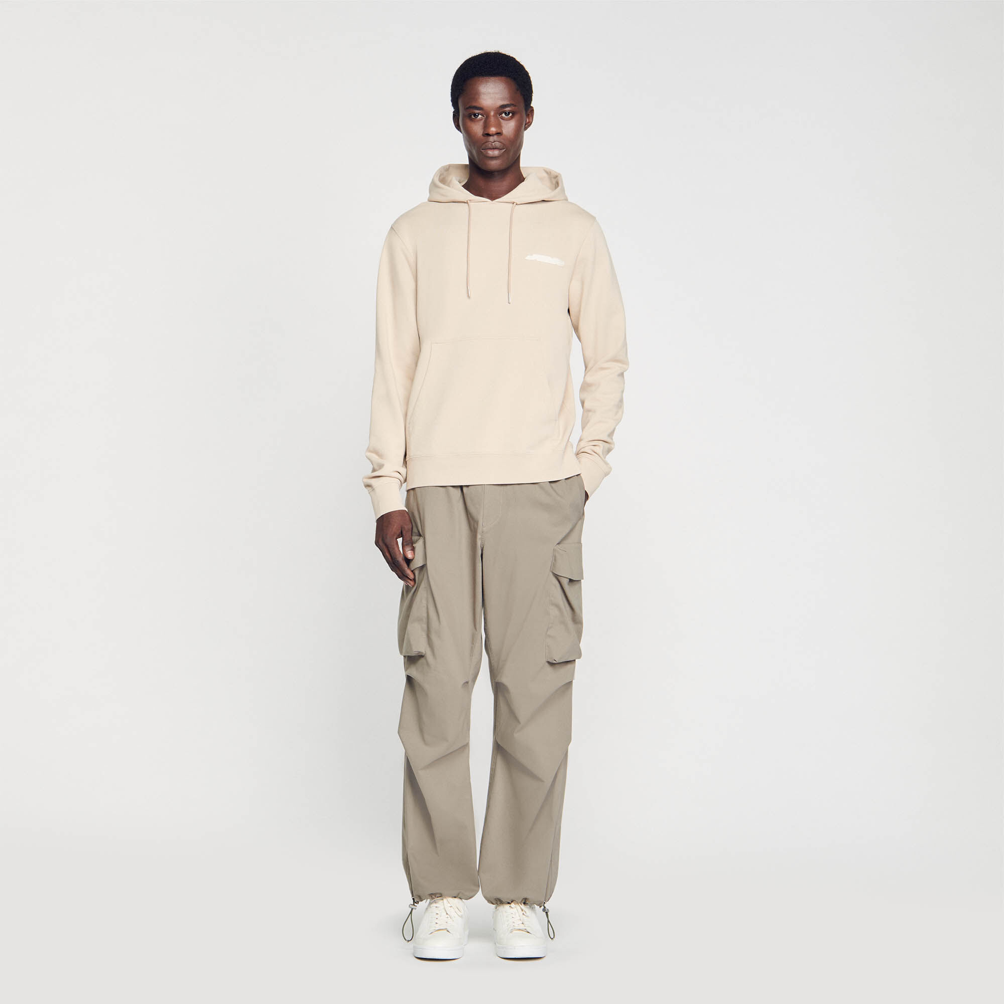 Sandro hooded sweatshirt cheap with velvet insert