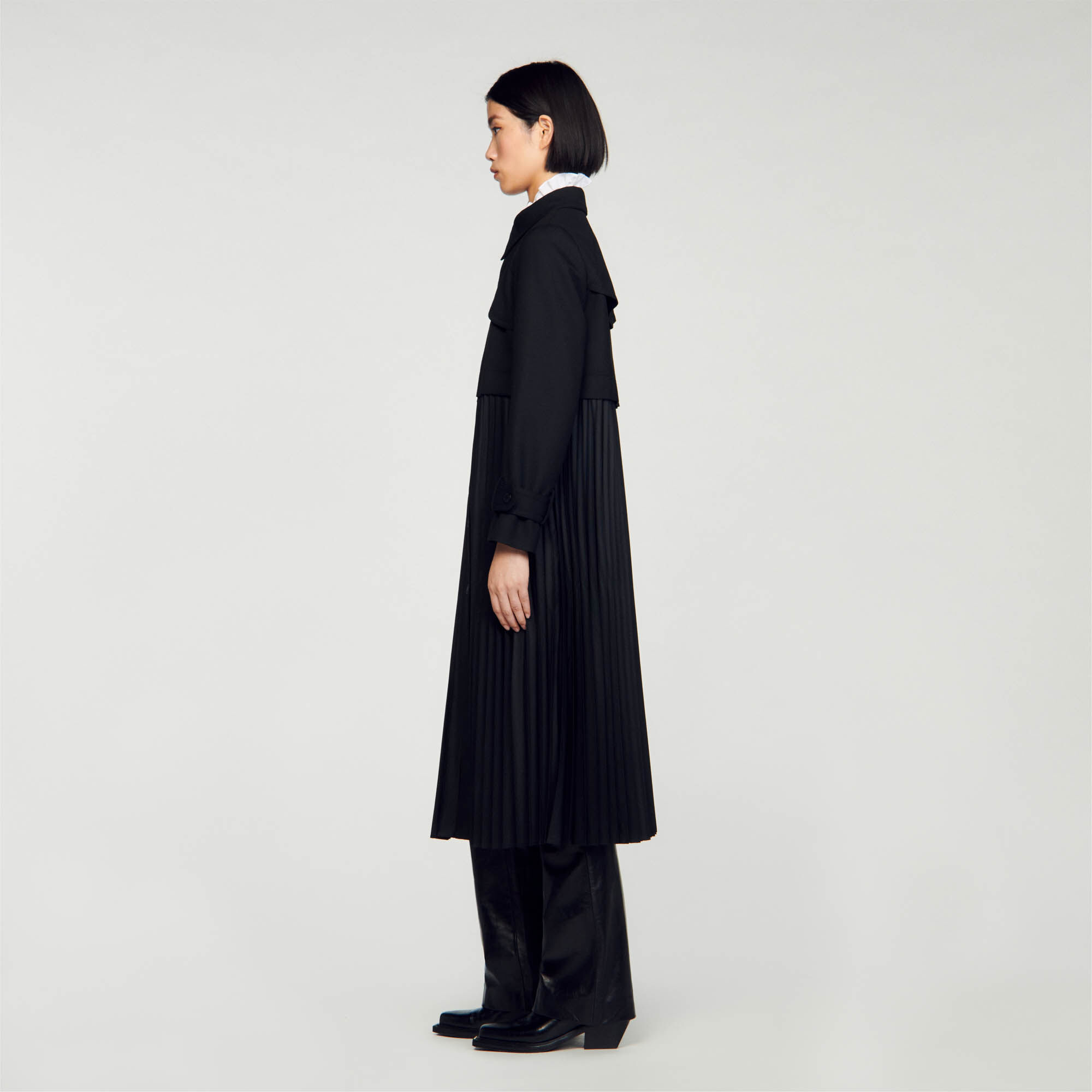 Trench shop plissé sandro