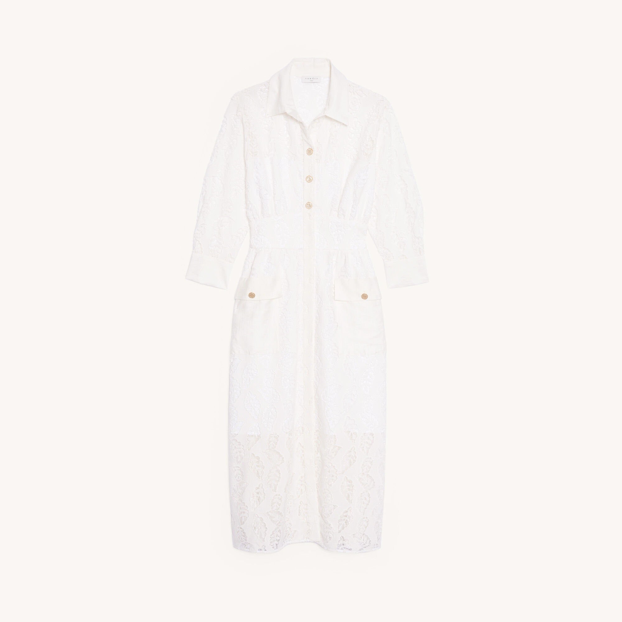 sandro paris white dress