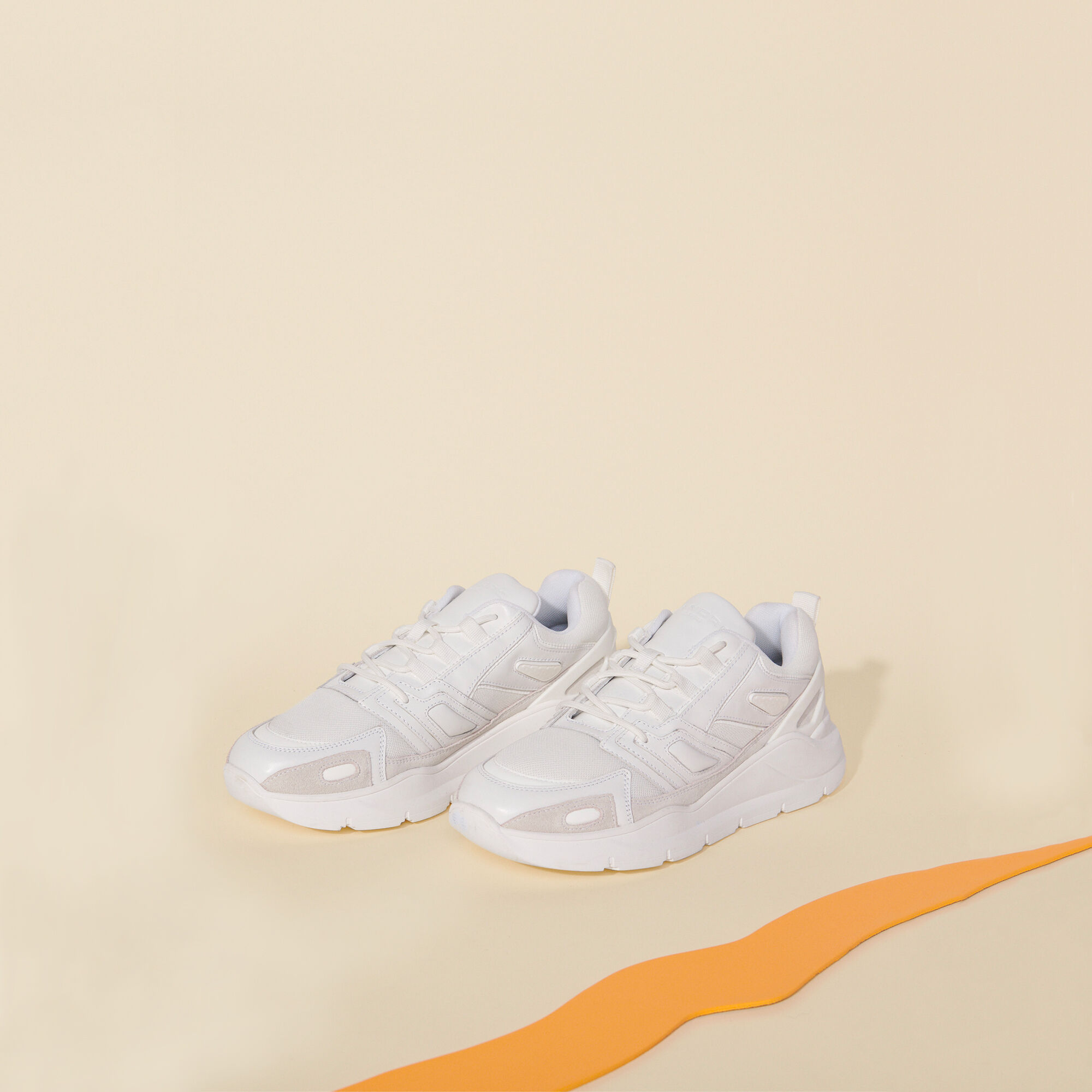 sandro white sneakers