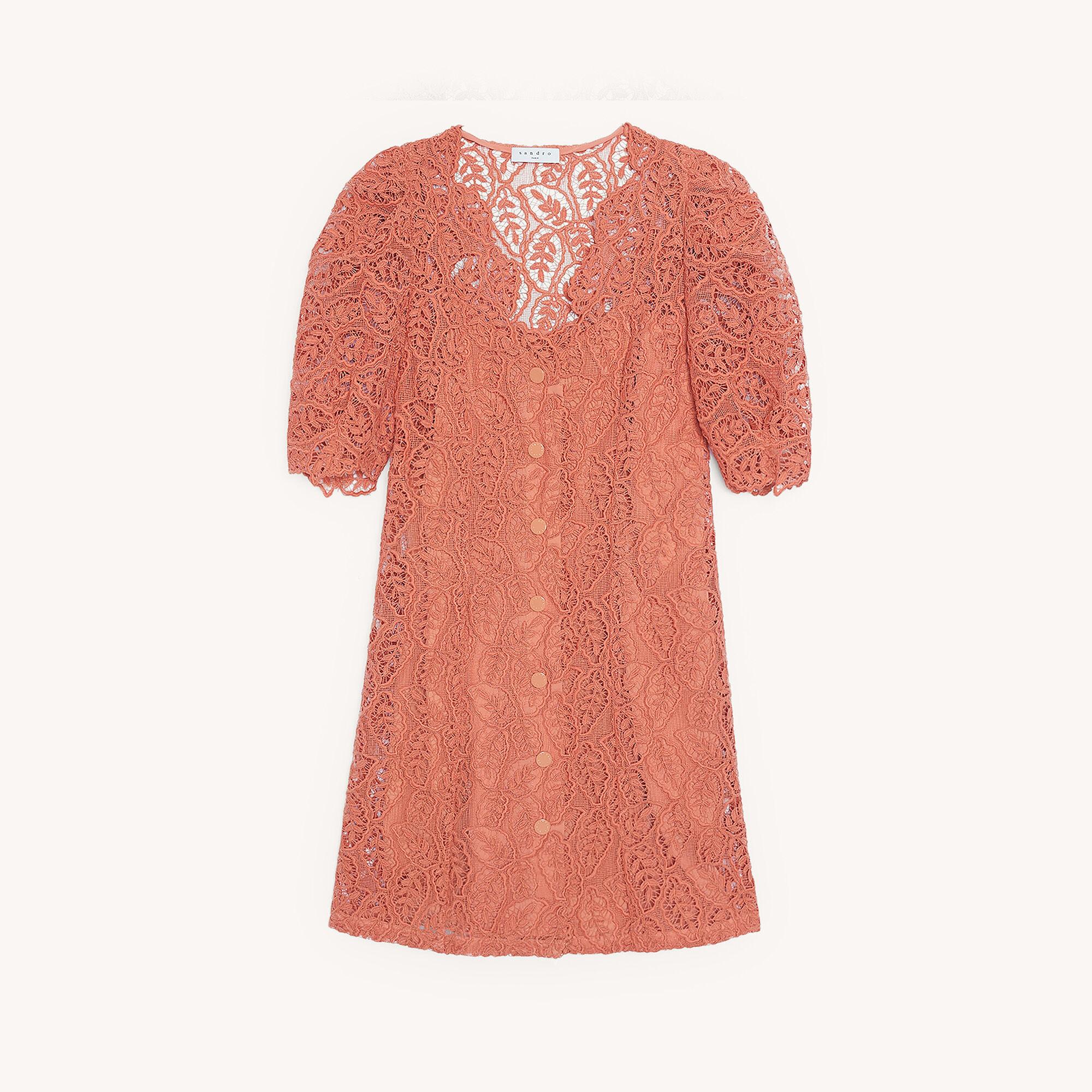 sandro orange dress