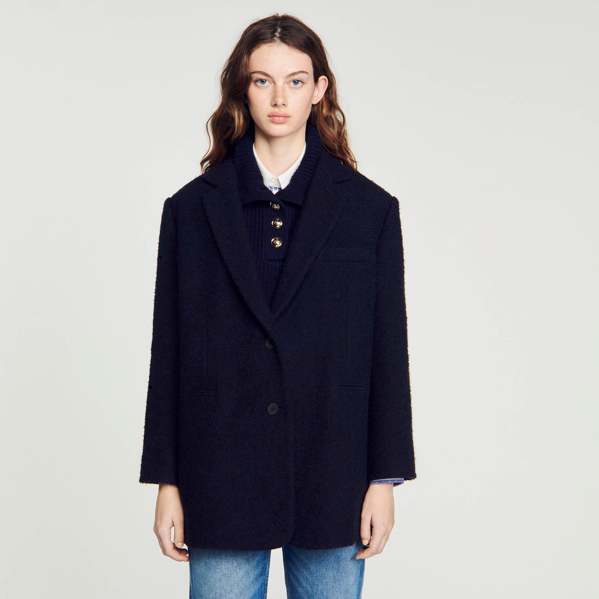 Sion Oversized jacket Coats Sandro Paris