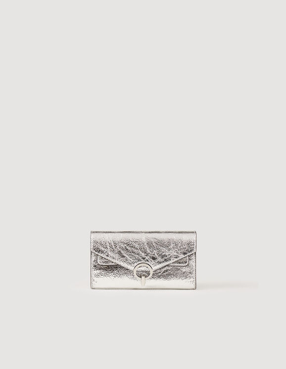 Silver Yza Pocket clutch bag - Crossbody Bags