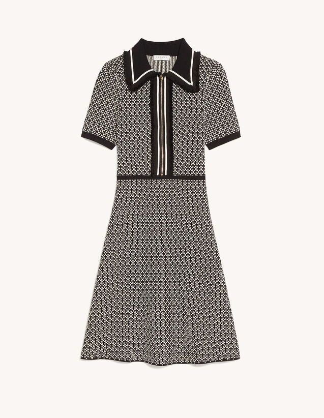 Sandro Knit dress with short sleeves. 1