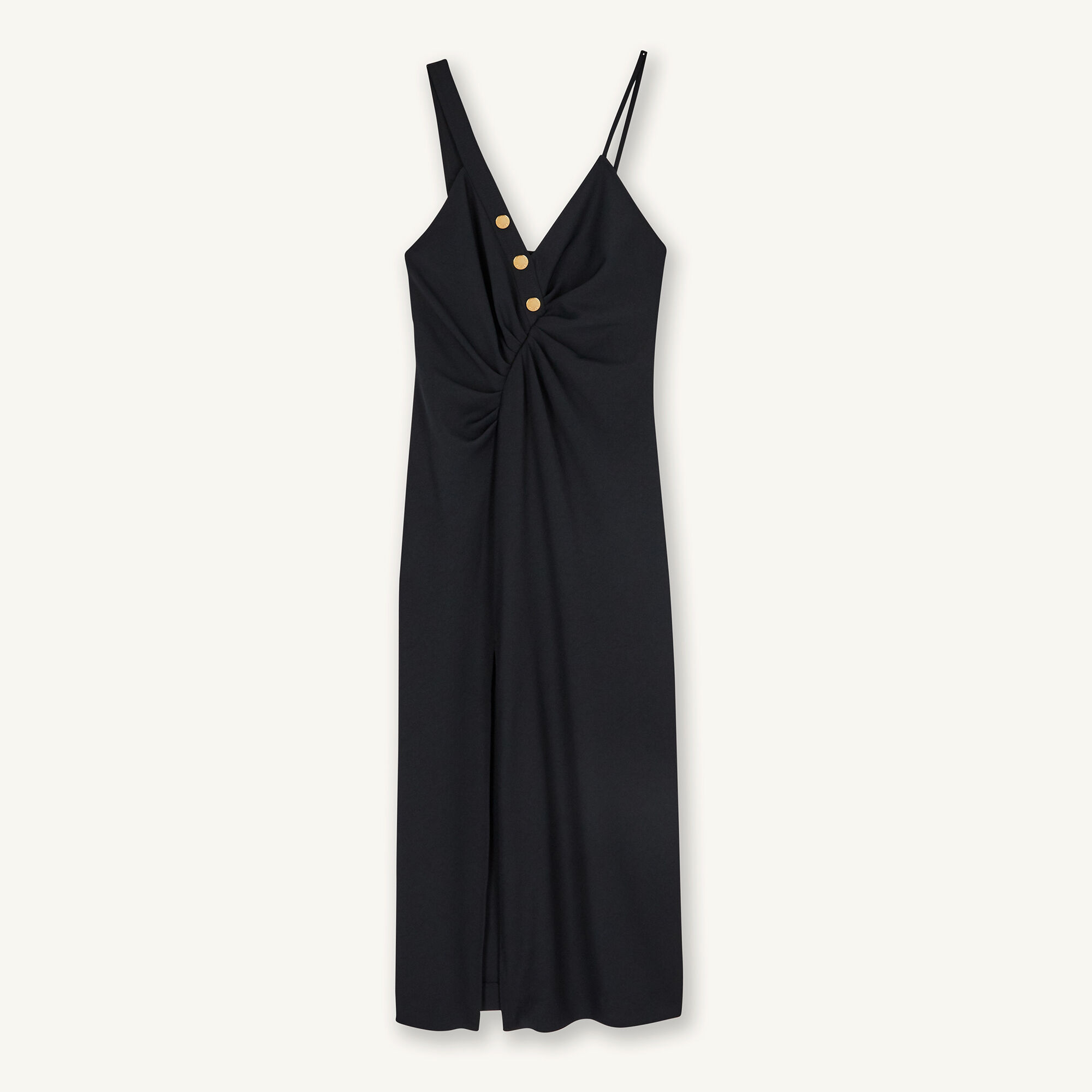 Long slit dress - Dresses | Sandro Paris