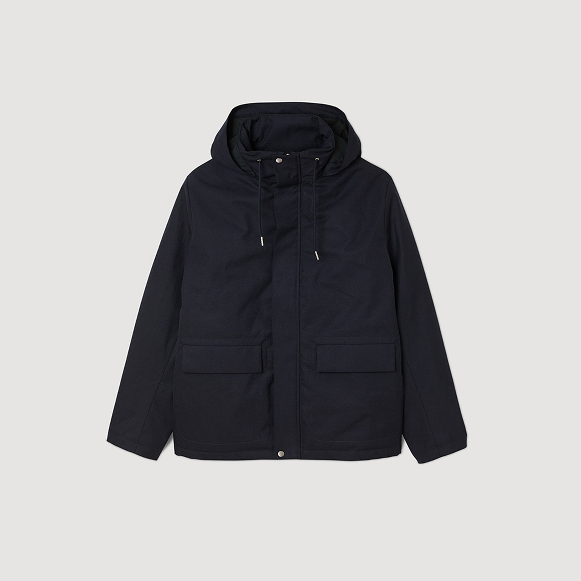 Sandro hooded coat on sale