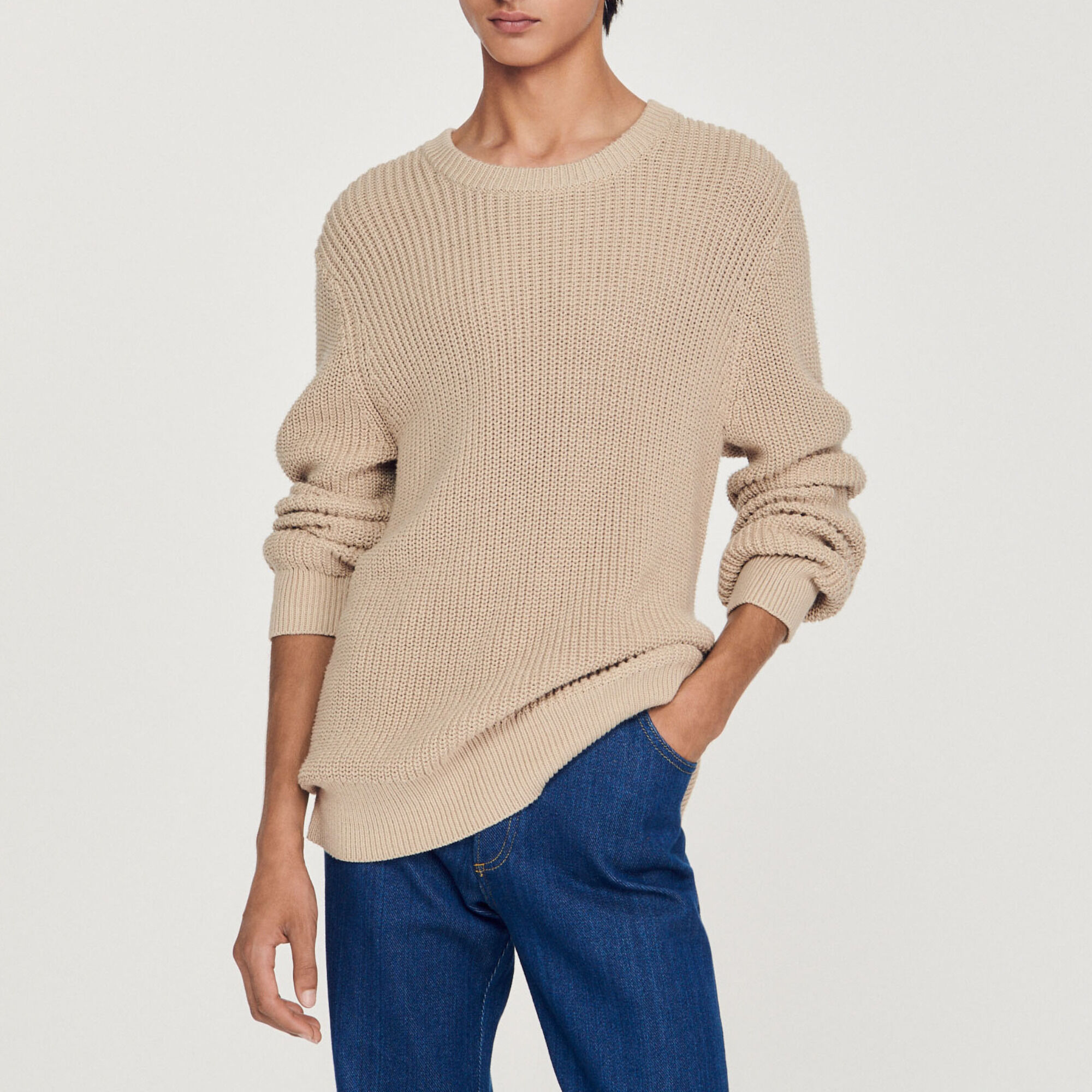 Sandro Cotton and silk sweater