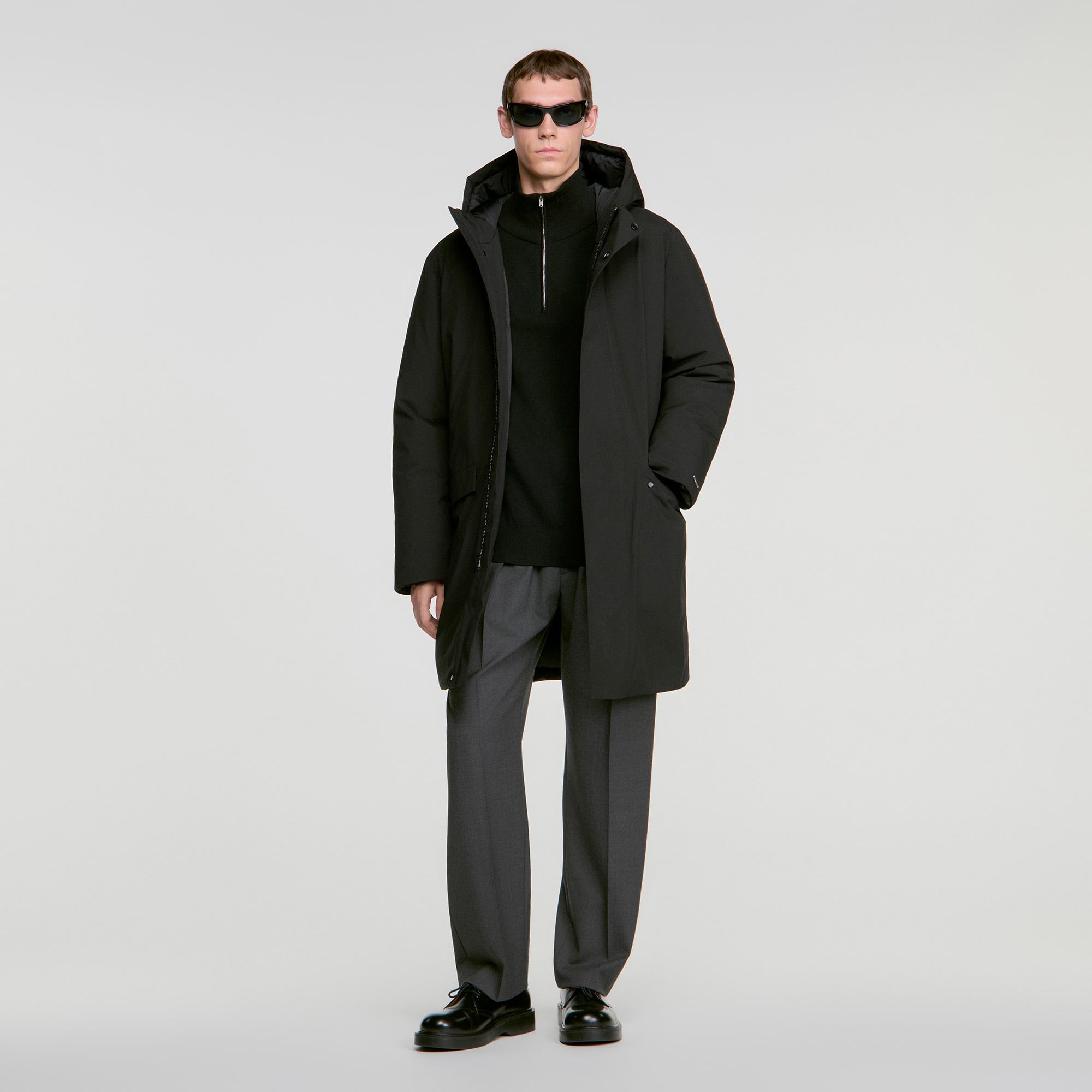 Zip-up hooded parka