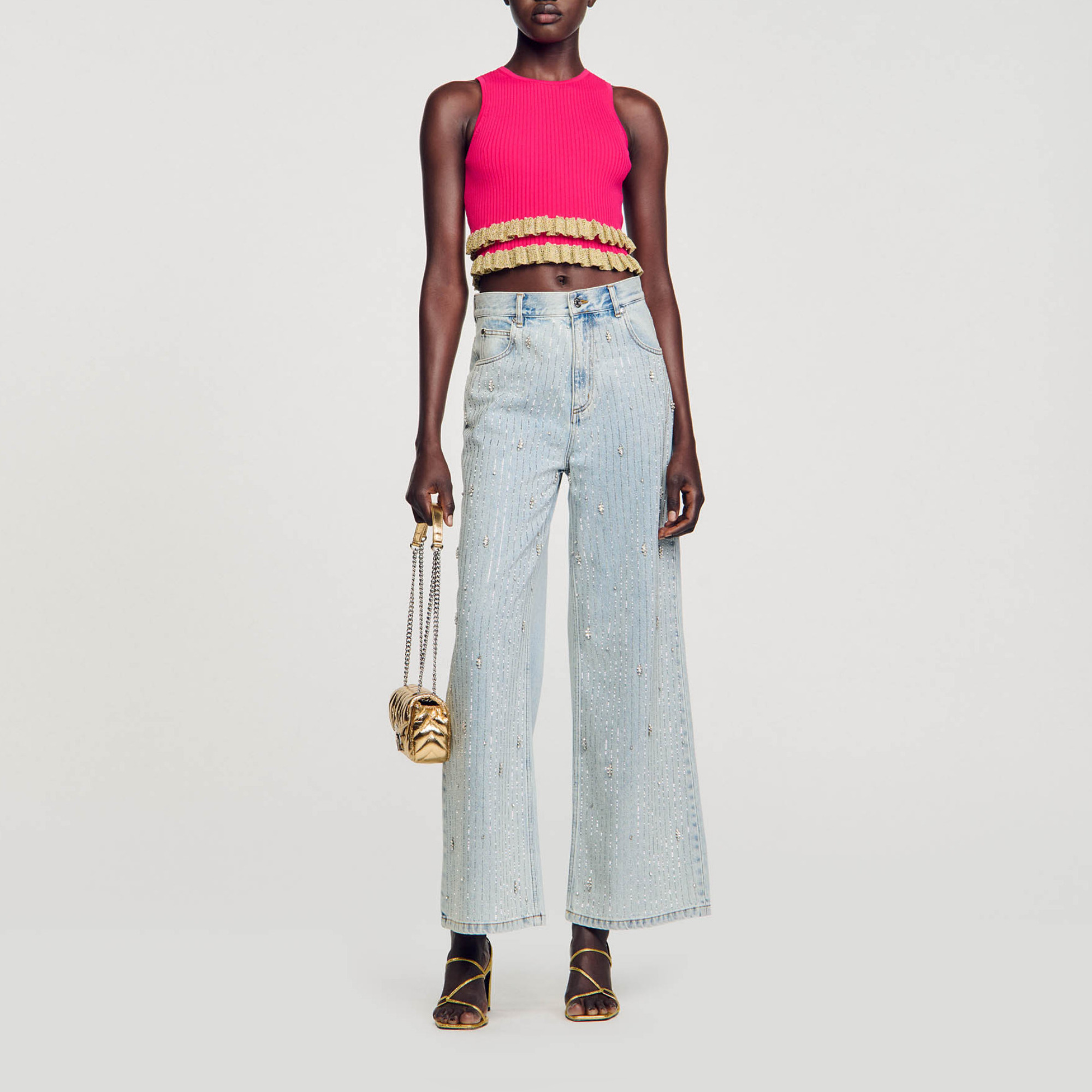 Sandro Ruffled sweater