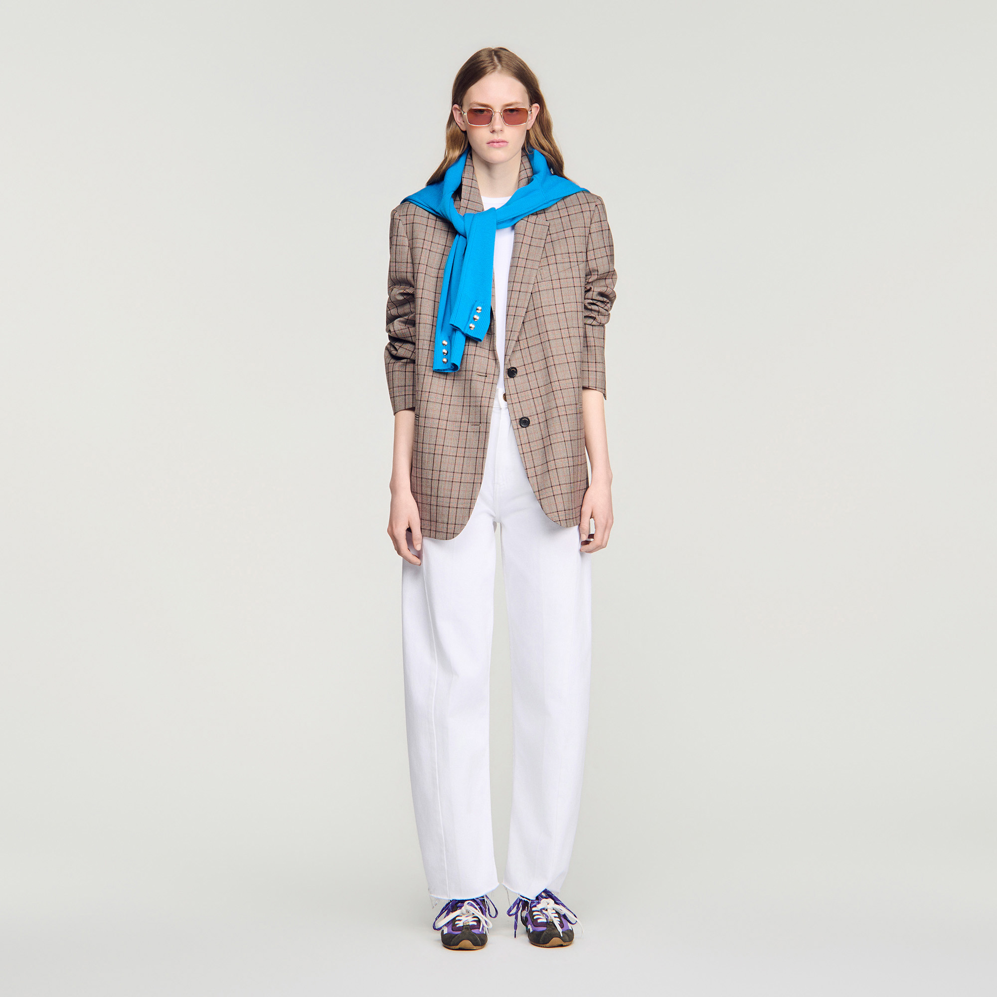 Check suit jacket