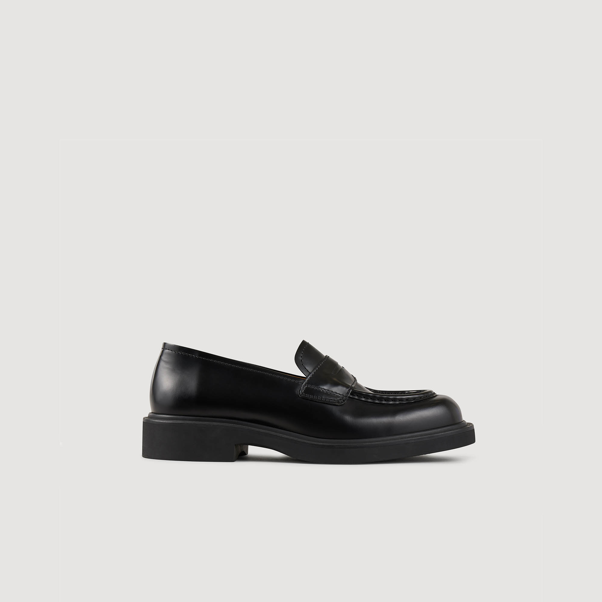 Sandro Patent Leather Loafers