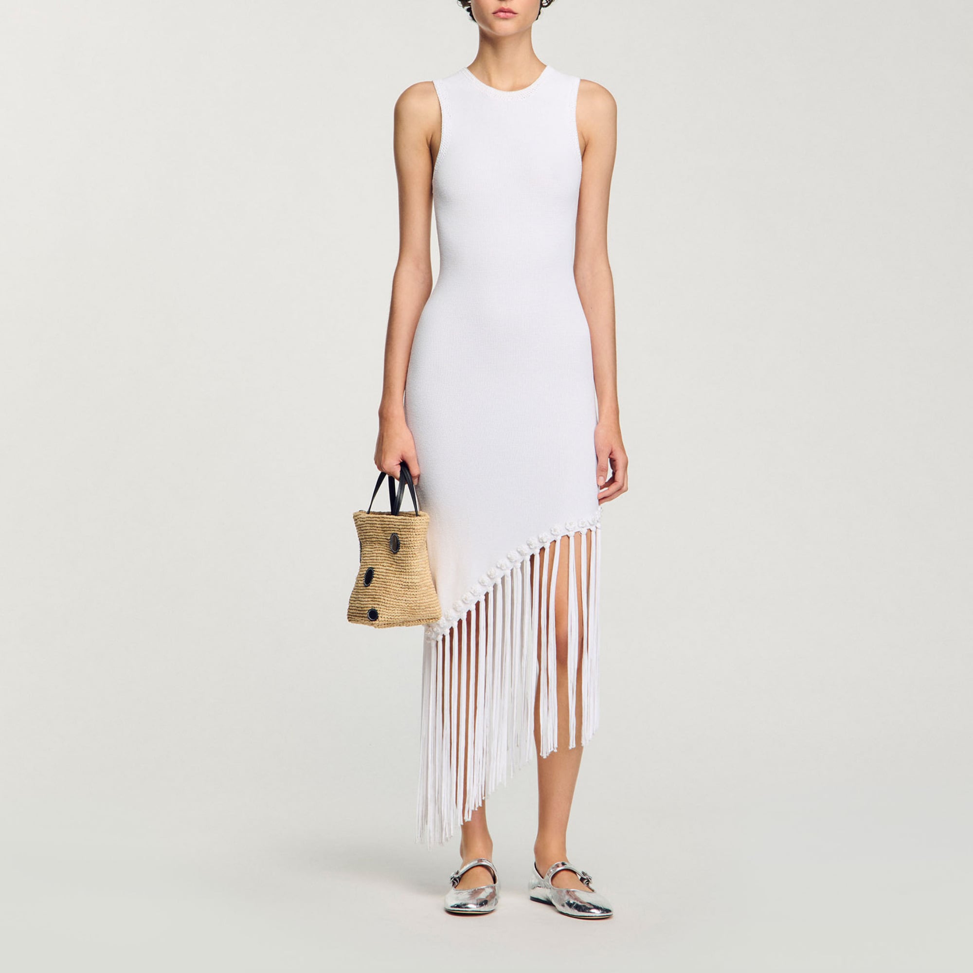 Fringed crochet dress