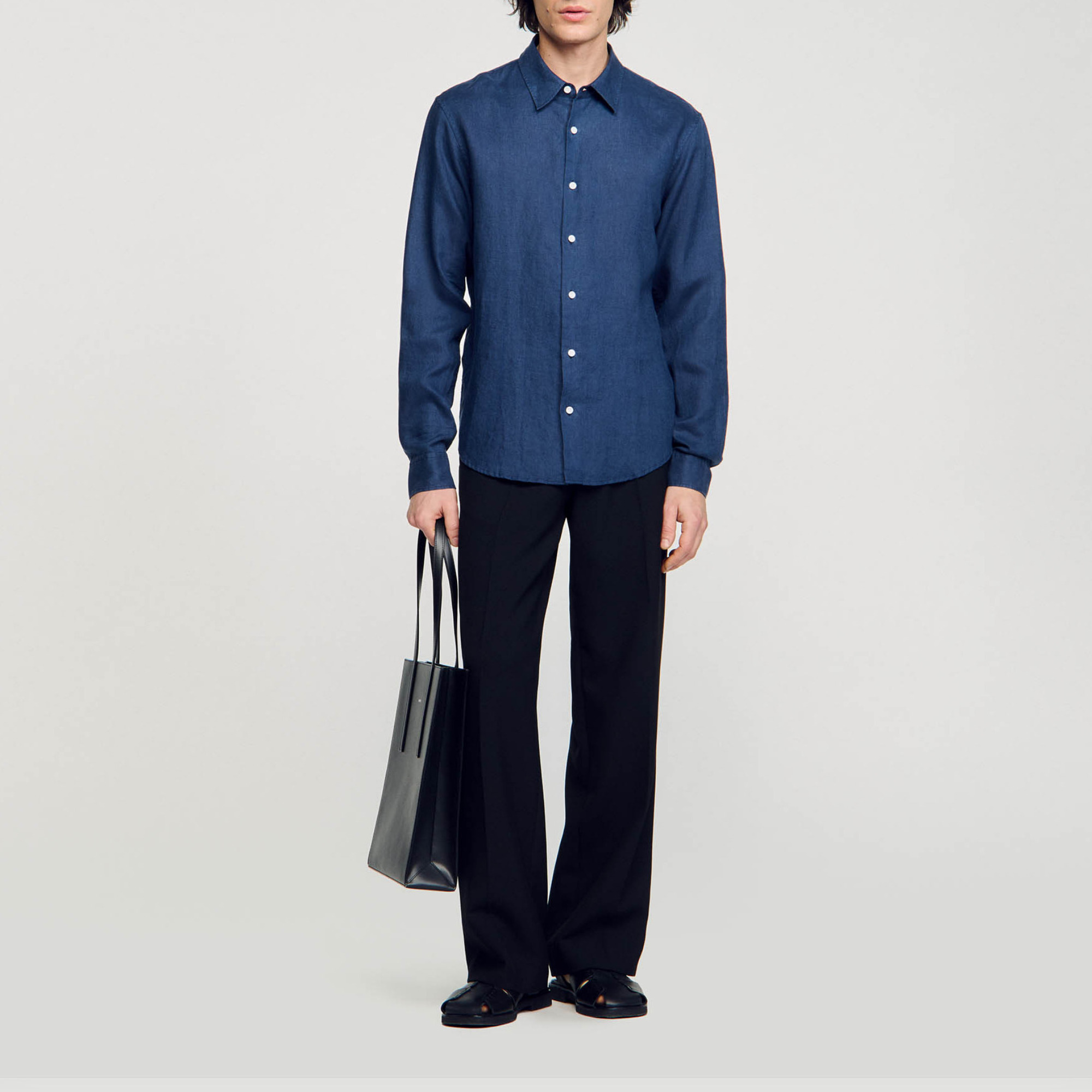Sandro Cotton and linen shirt