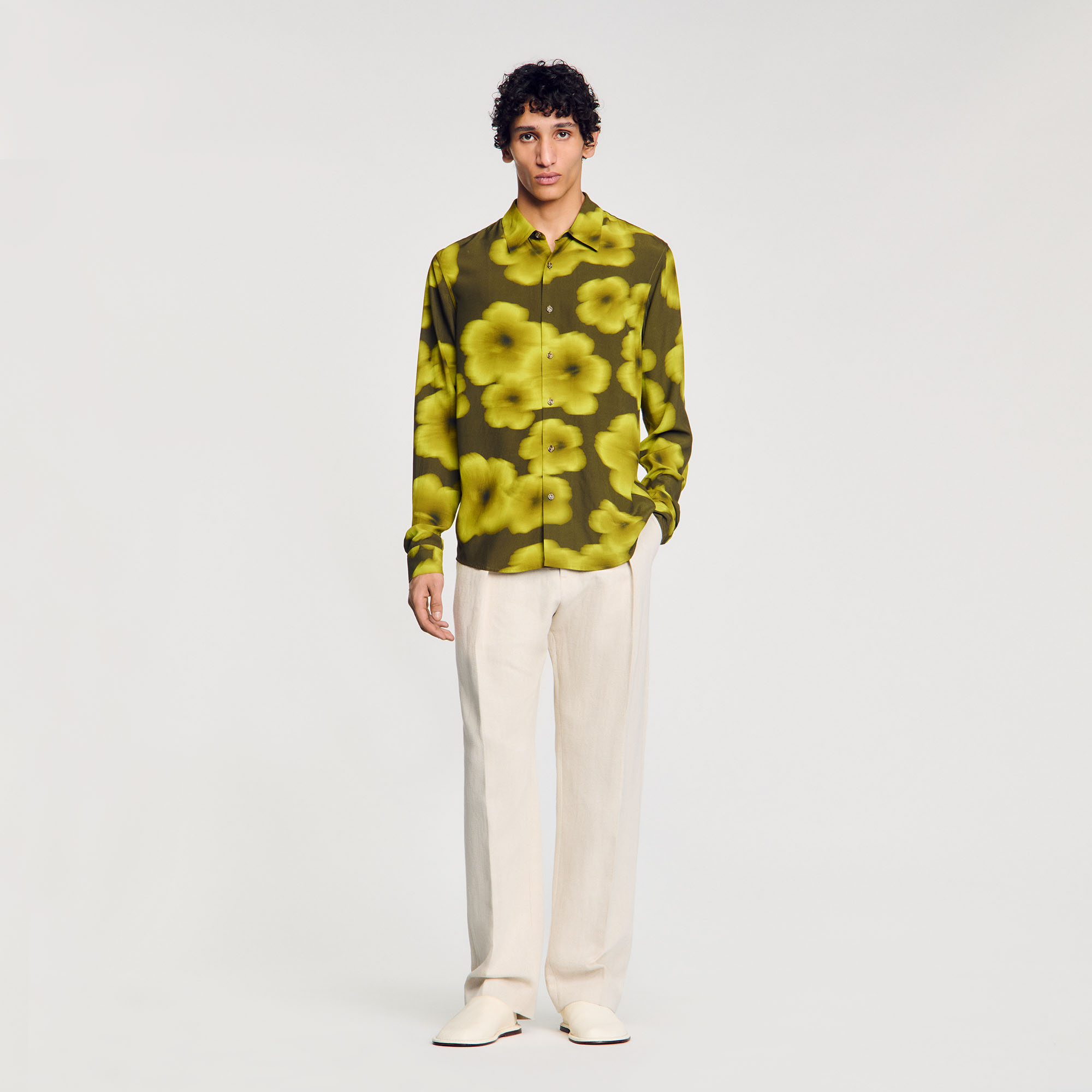 Sandro Loose-fit floral shirt