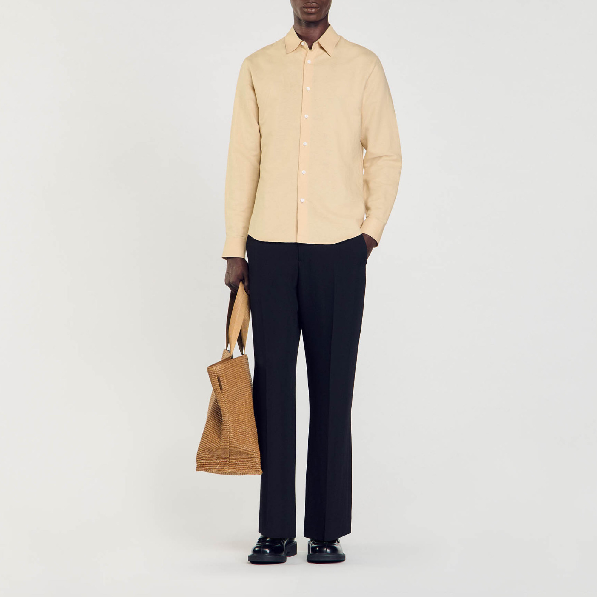Sandro Cotton and linen shirt