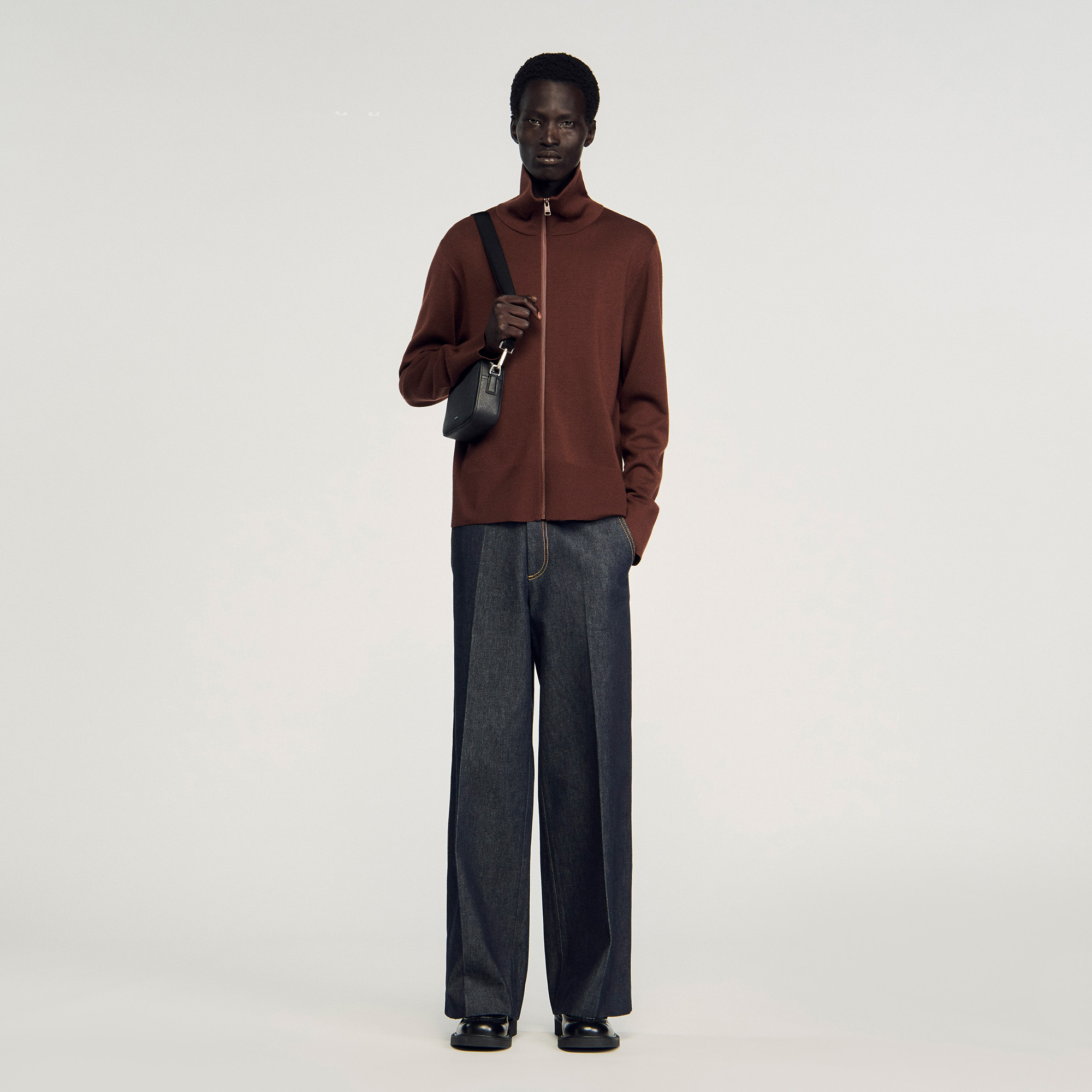 Sandro Wool trucker sweater