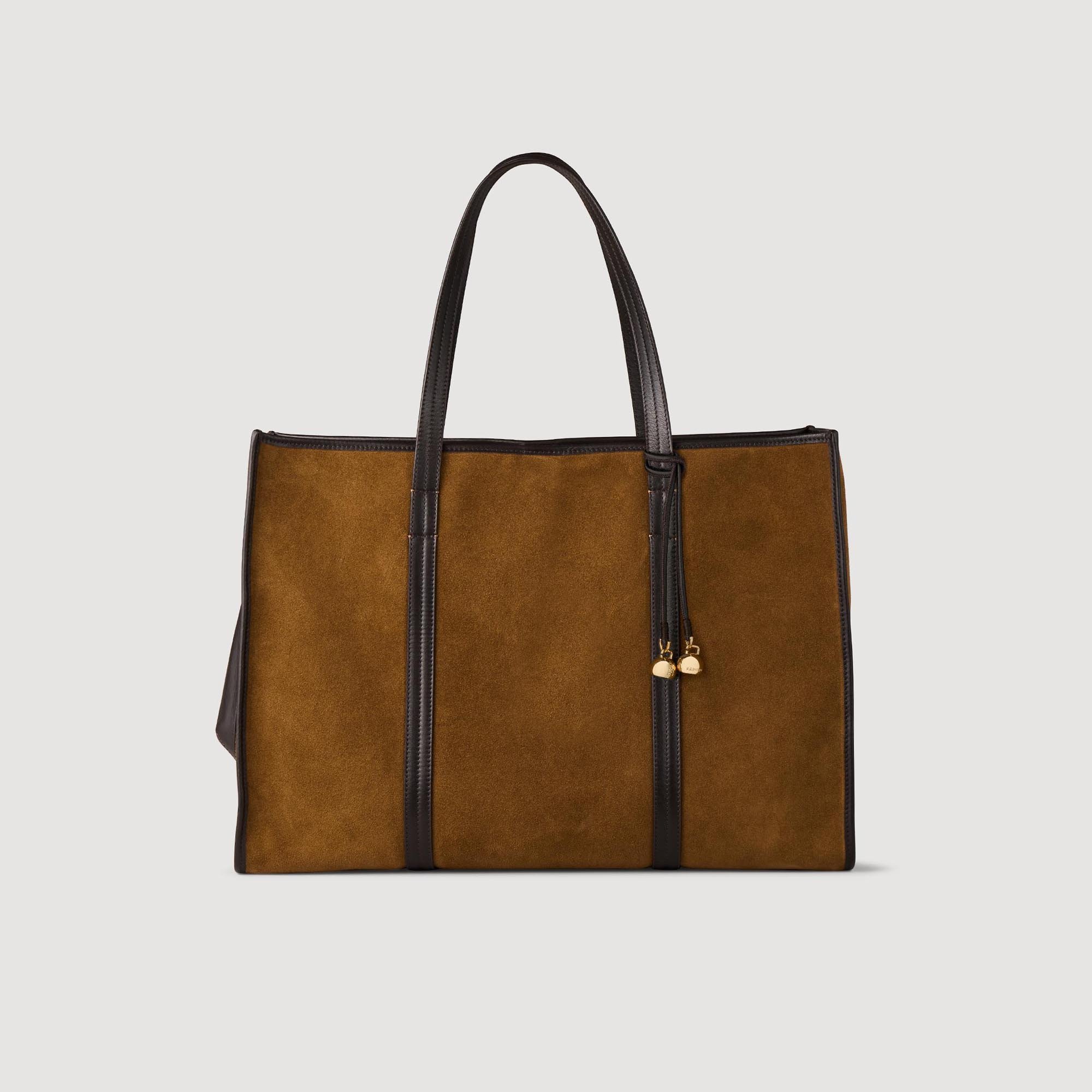 Suede tote bag