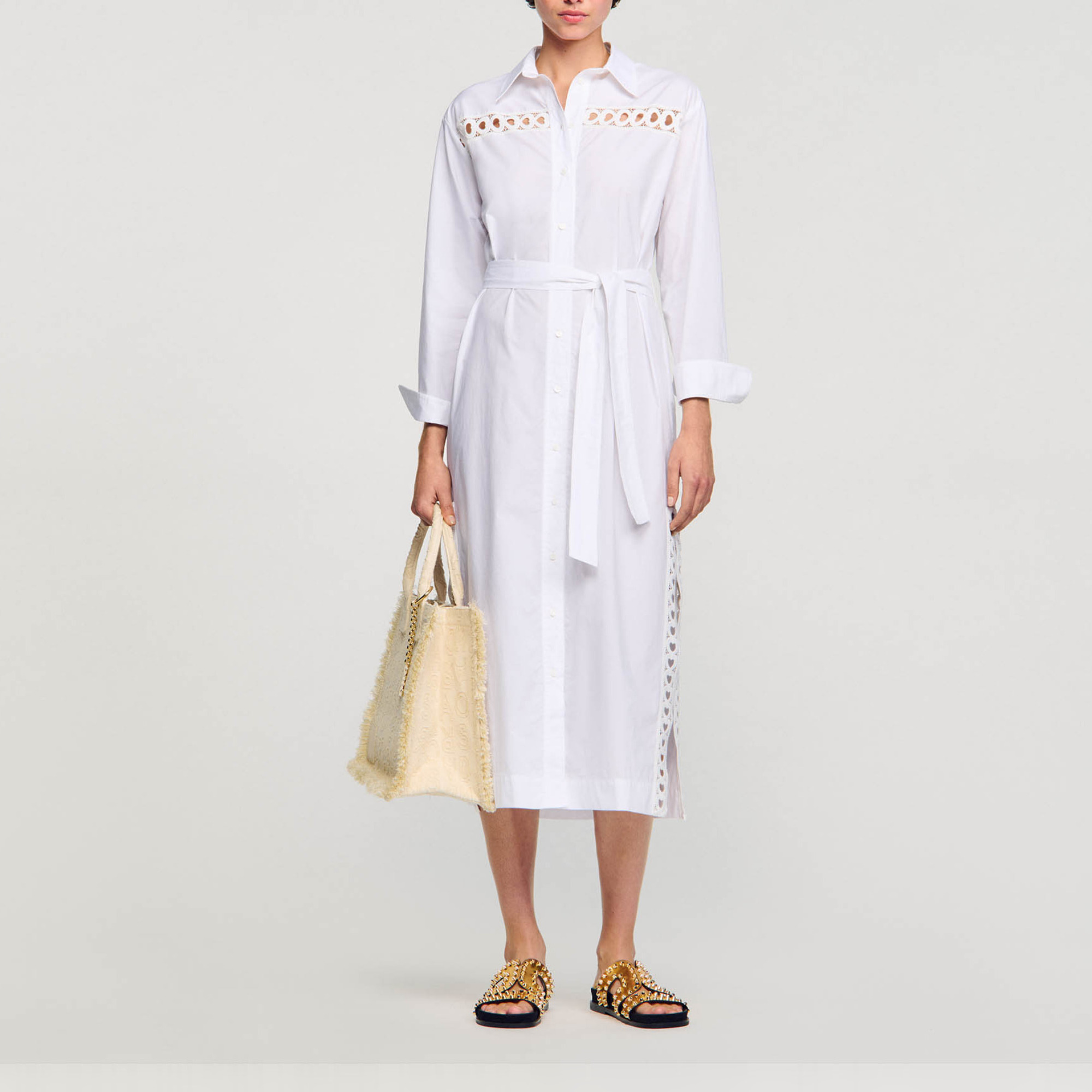 Sandro Long Shirt Dress