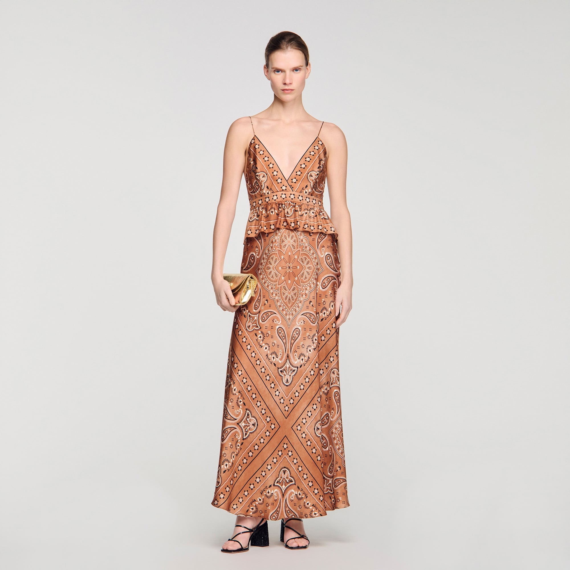 knee length dresses for ladies Patti Side Slit Maxi Dress main image 1