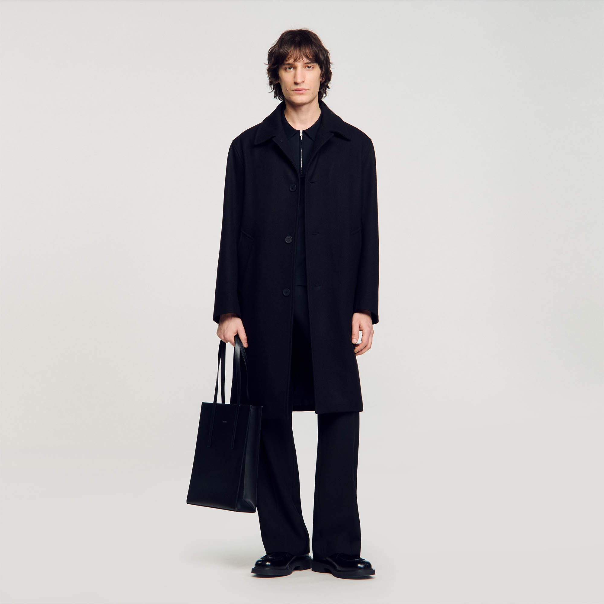 Sandro Wool broadcloth coat