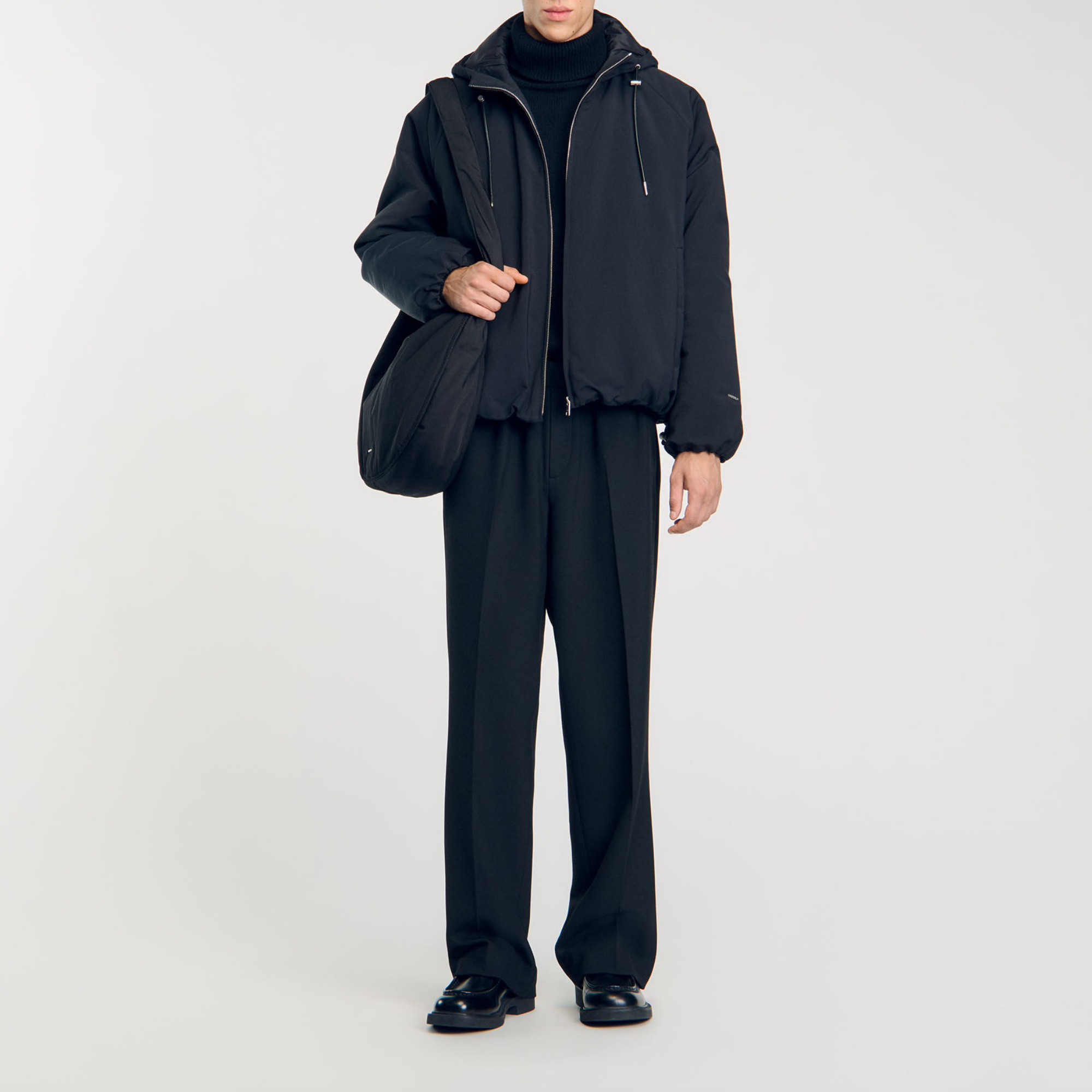 Padded jacket in Black for Men | Sandro Paris
