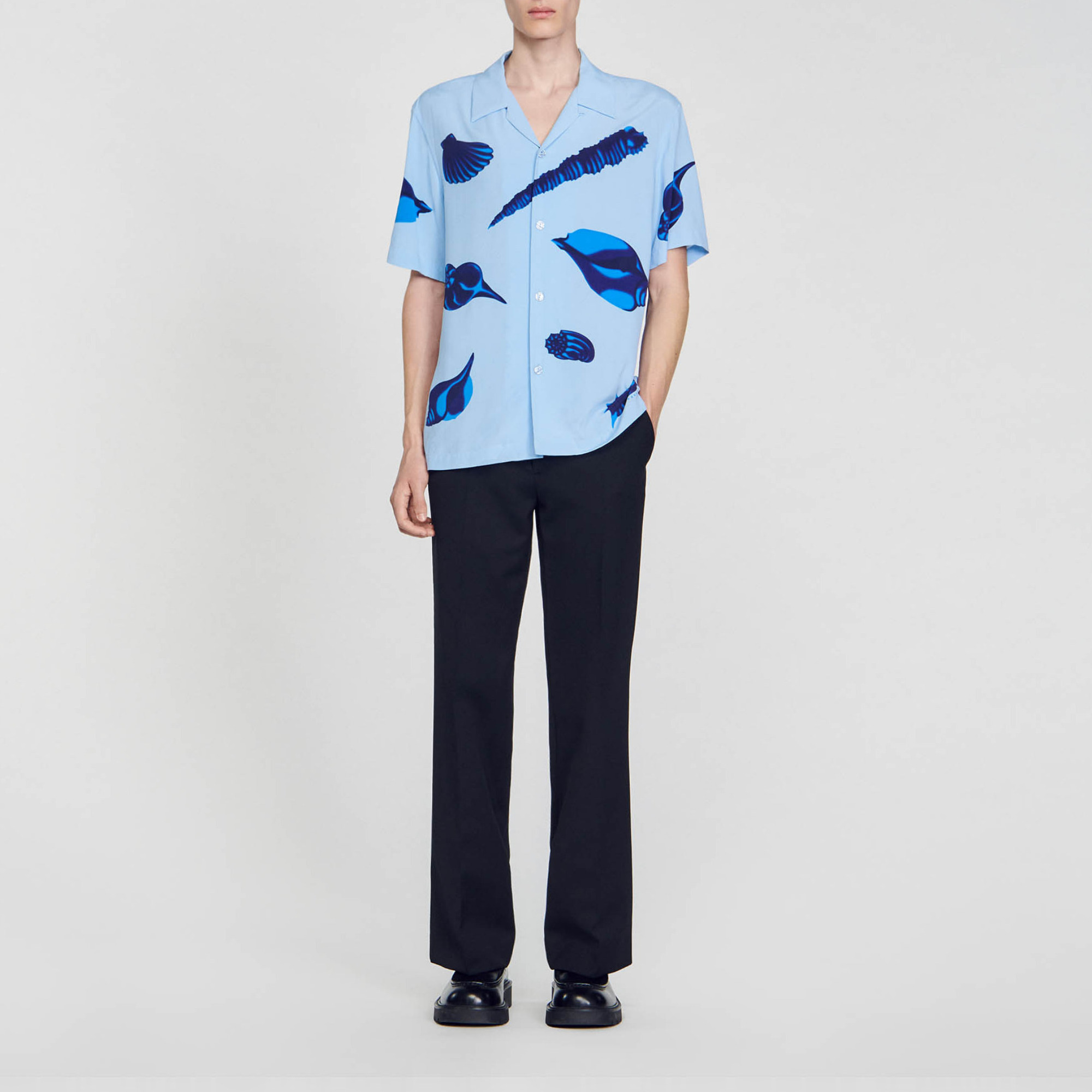 Sandro Seashell pattern shirt