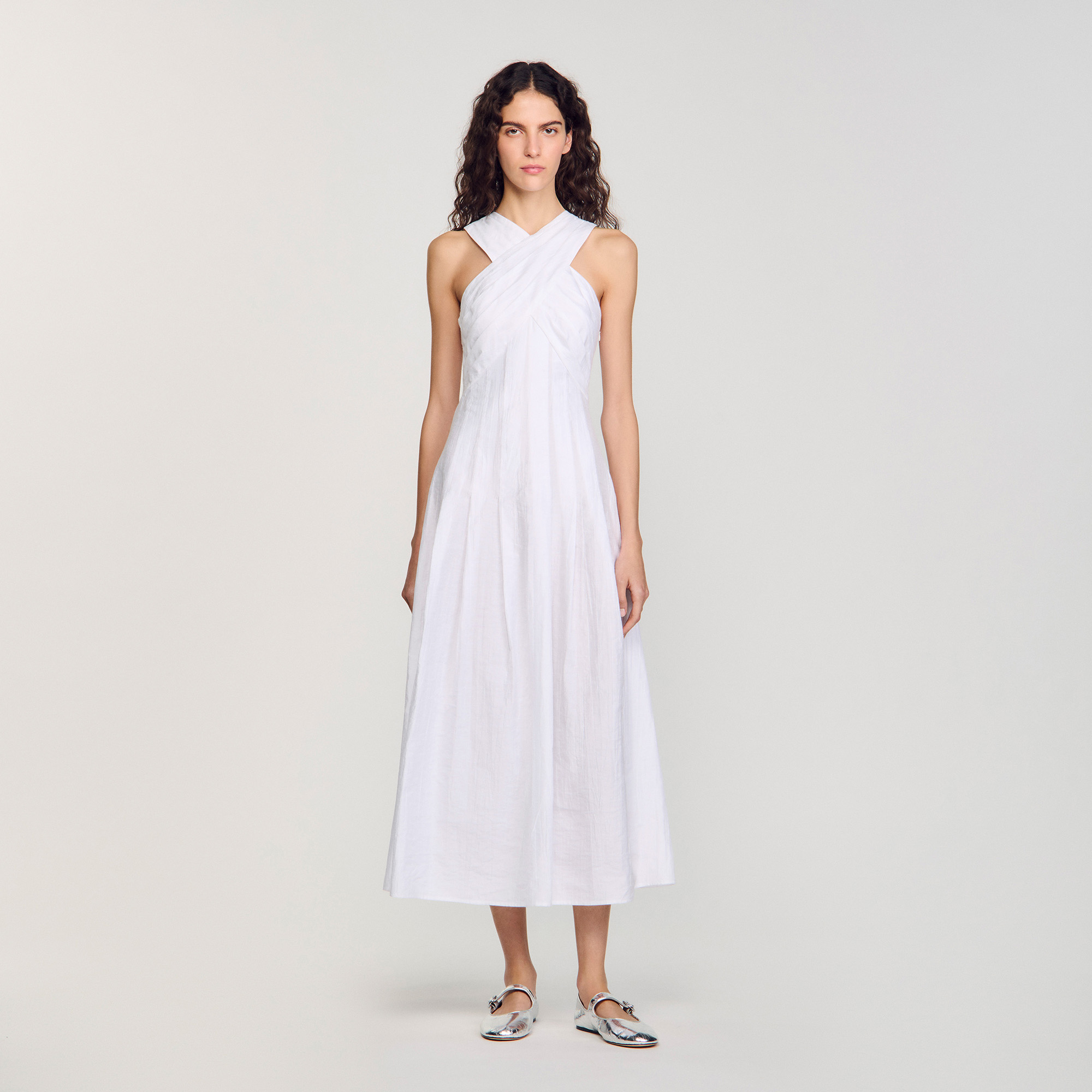 Sandro Wrap maxi dress