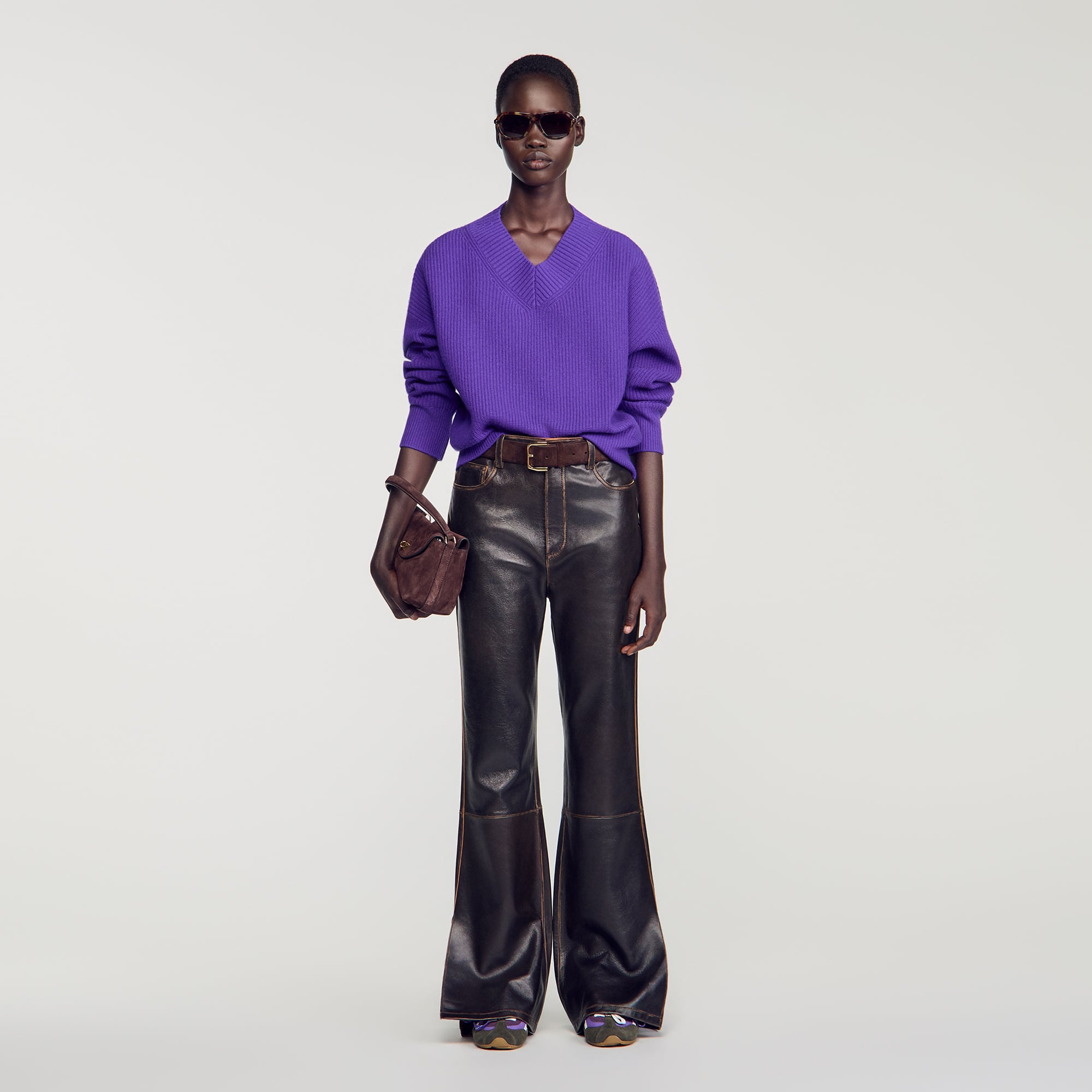 Ribbed wool and cashmere sweater