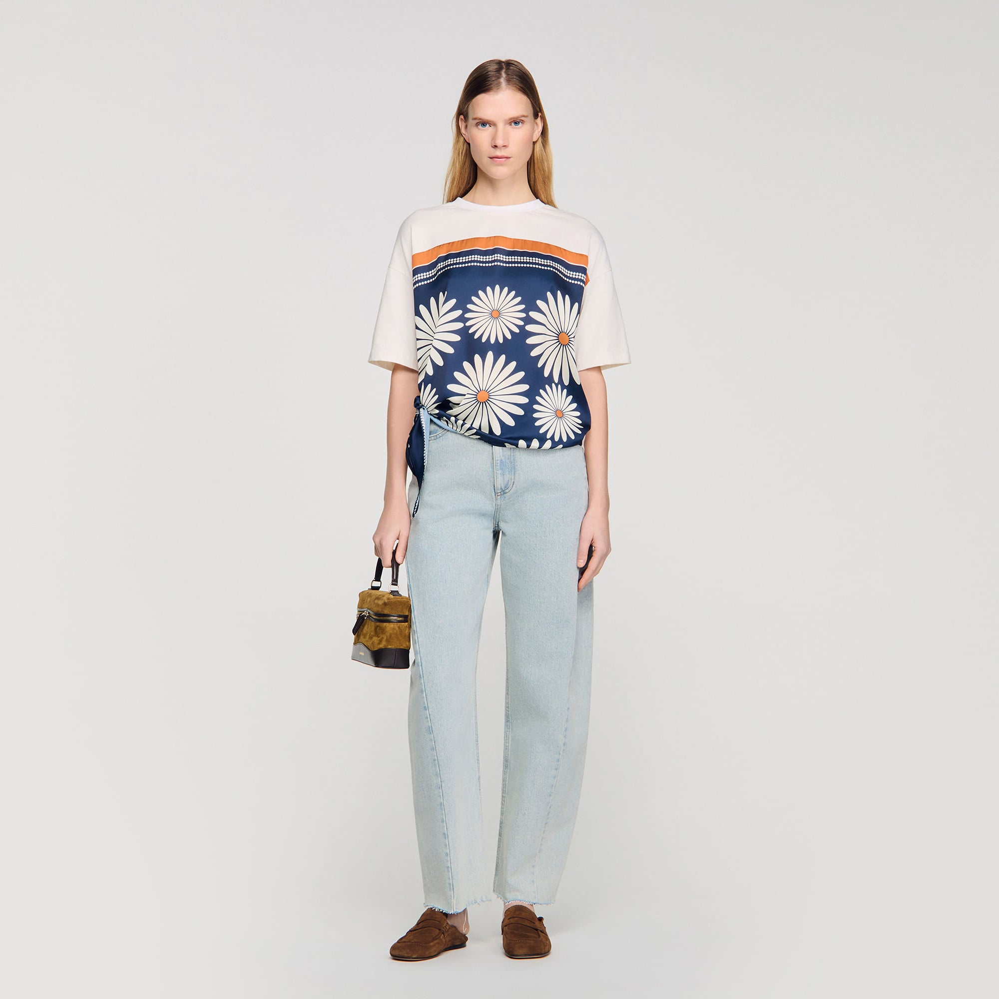 Scarf print T-shirt