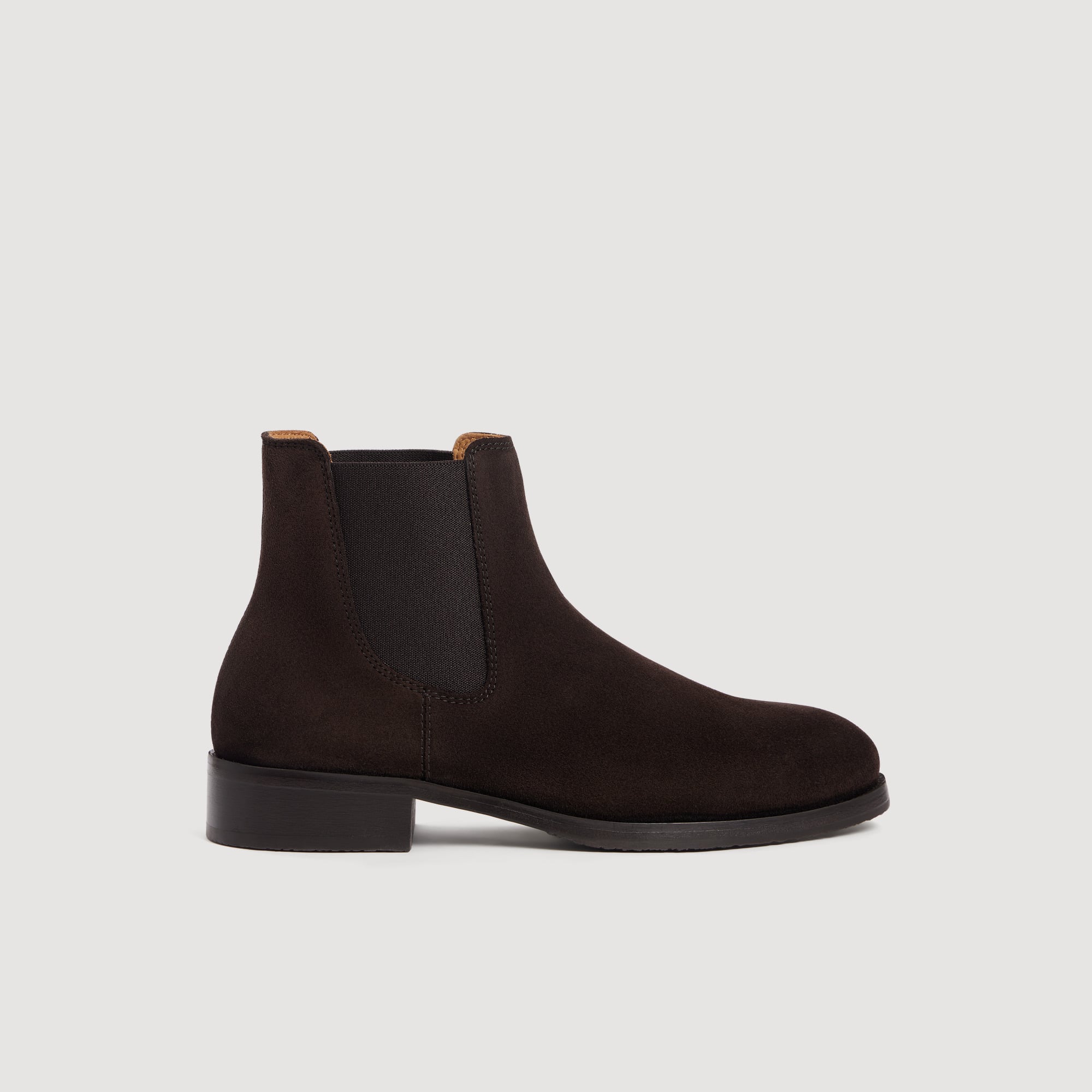 Split leather Chelsea boots