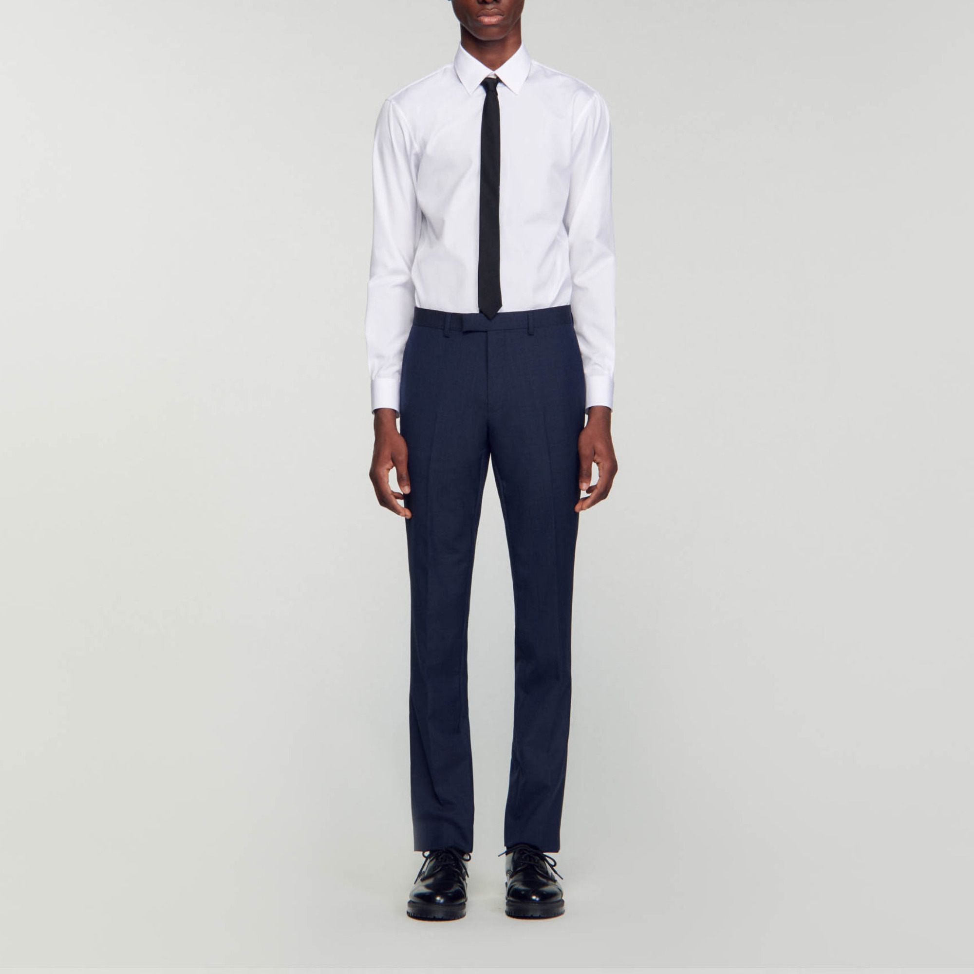 スーツ SUPER LIGHT WOOL TROUSERS Black Super Light Wool Trousers by AURALEE on Sale