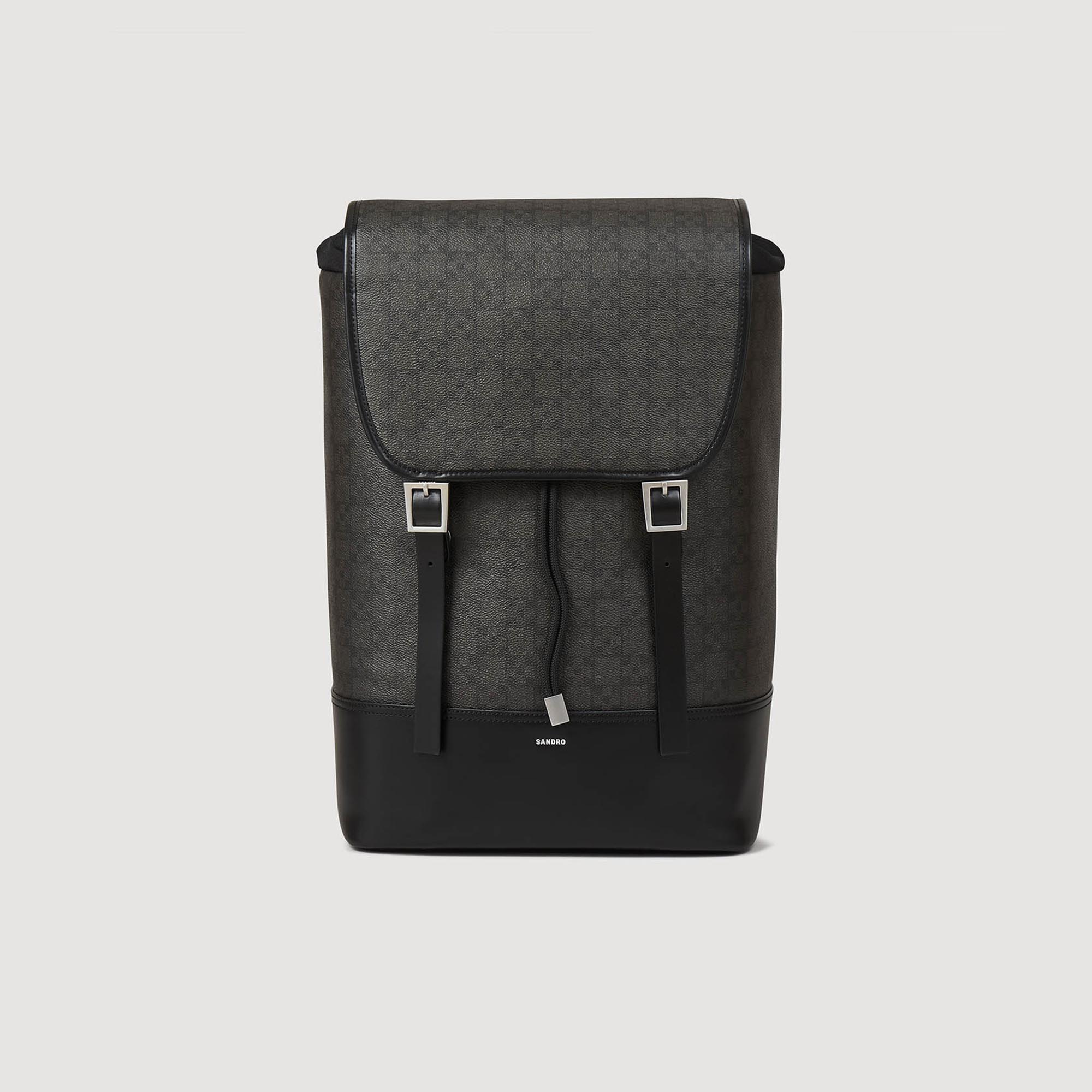 Square Cross Coated Canvas Bag