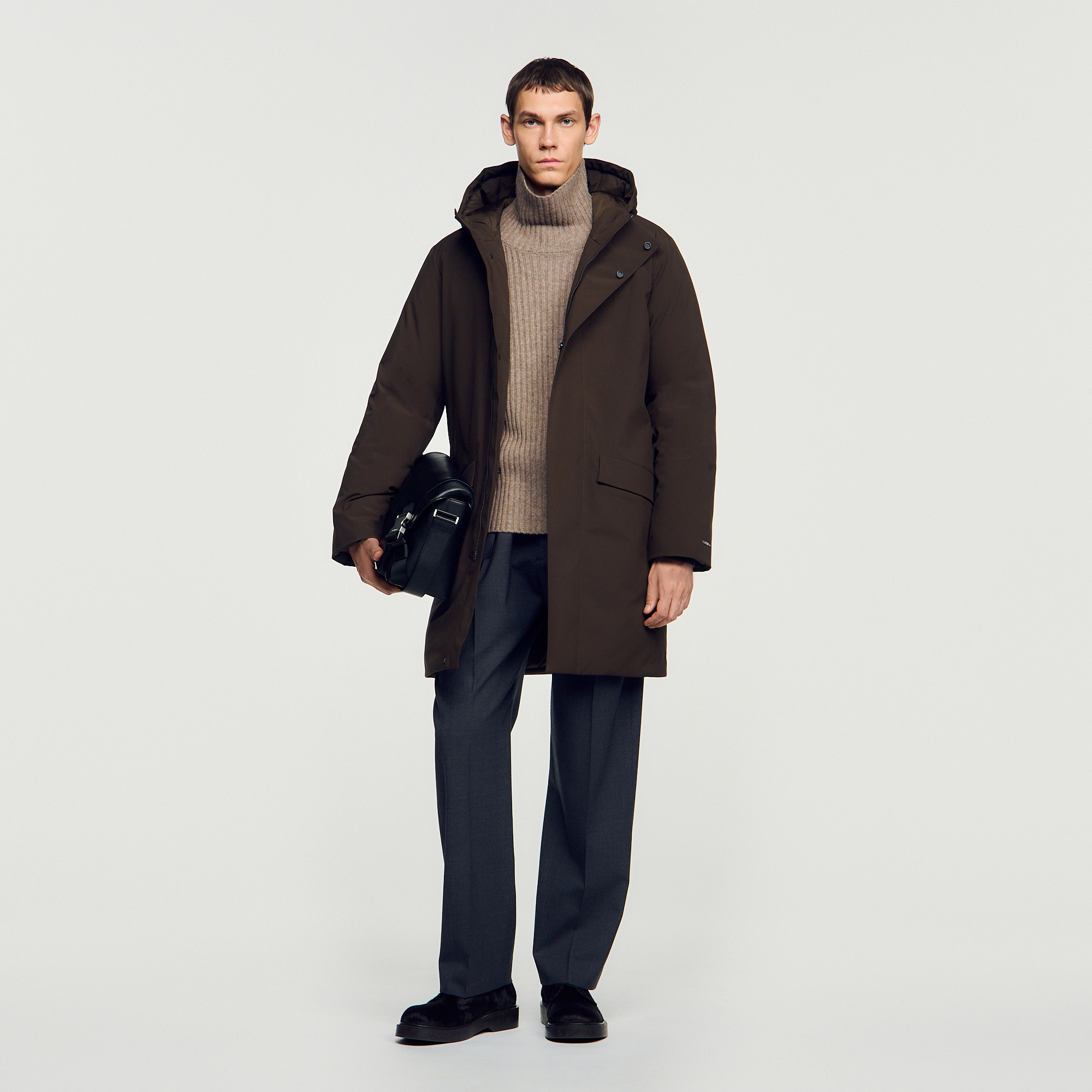 Zip-up hooded parka
