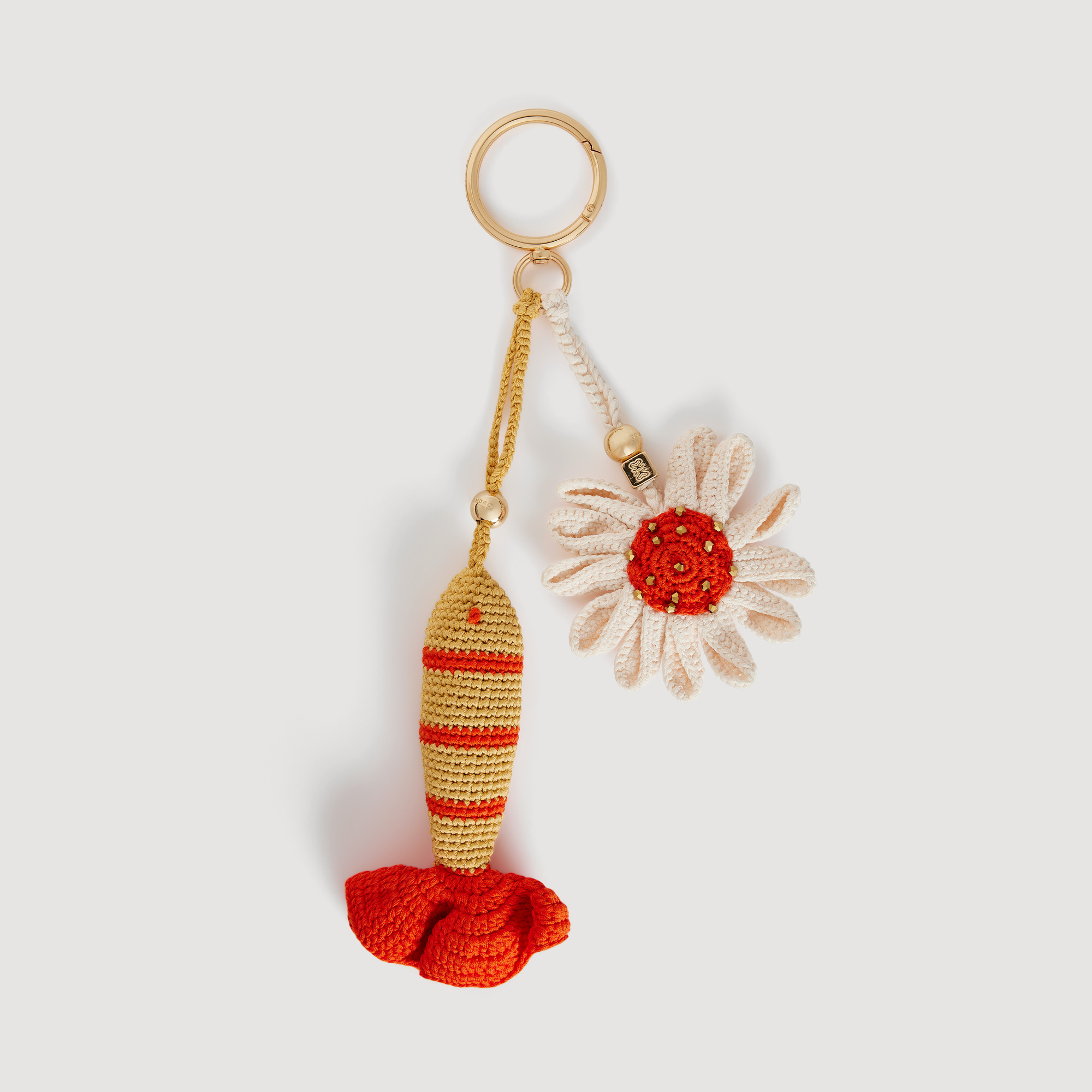 Sandro viscose Handmade crochet keyring featuring embroidery