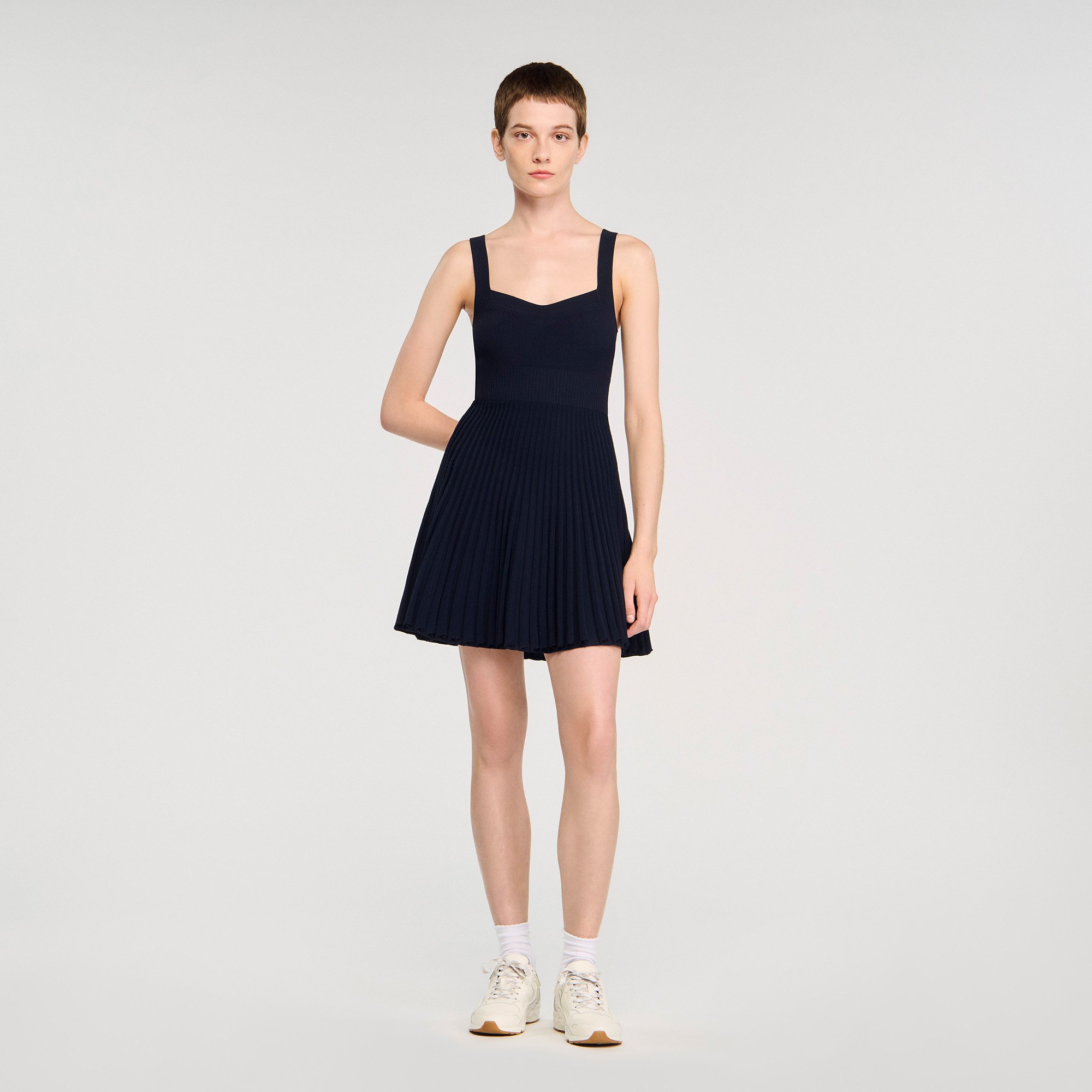 Mini knit dress