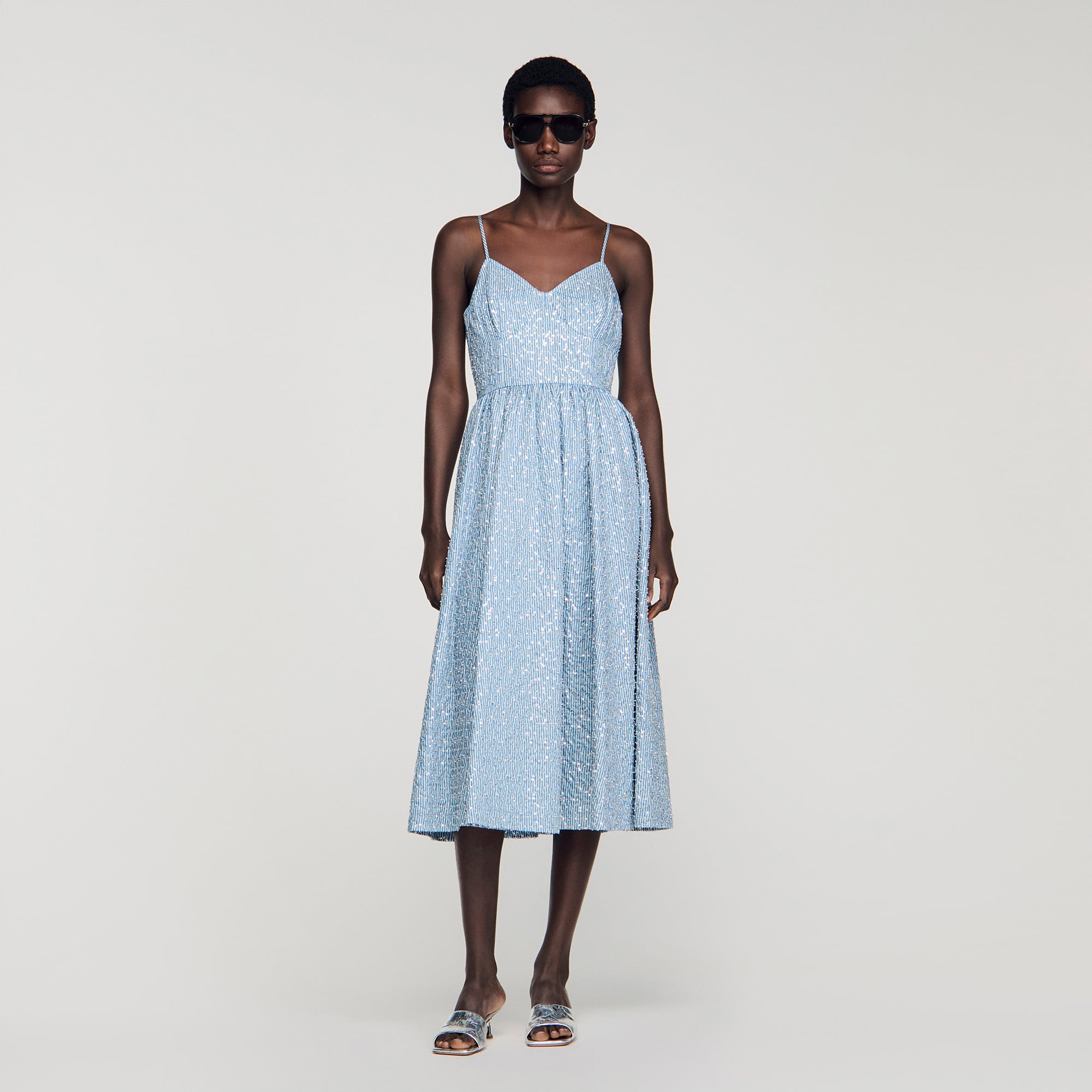 SANDRO Audrey flared mini dress | Smart Closet SANDRO Audrey flared mini dress | Smart Closet