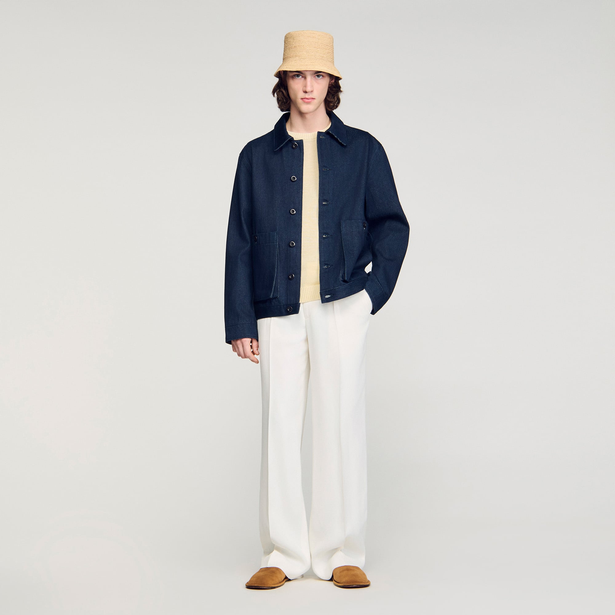 Sandro Denim Worker Jacket