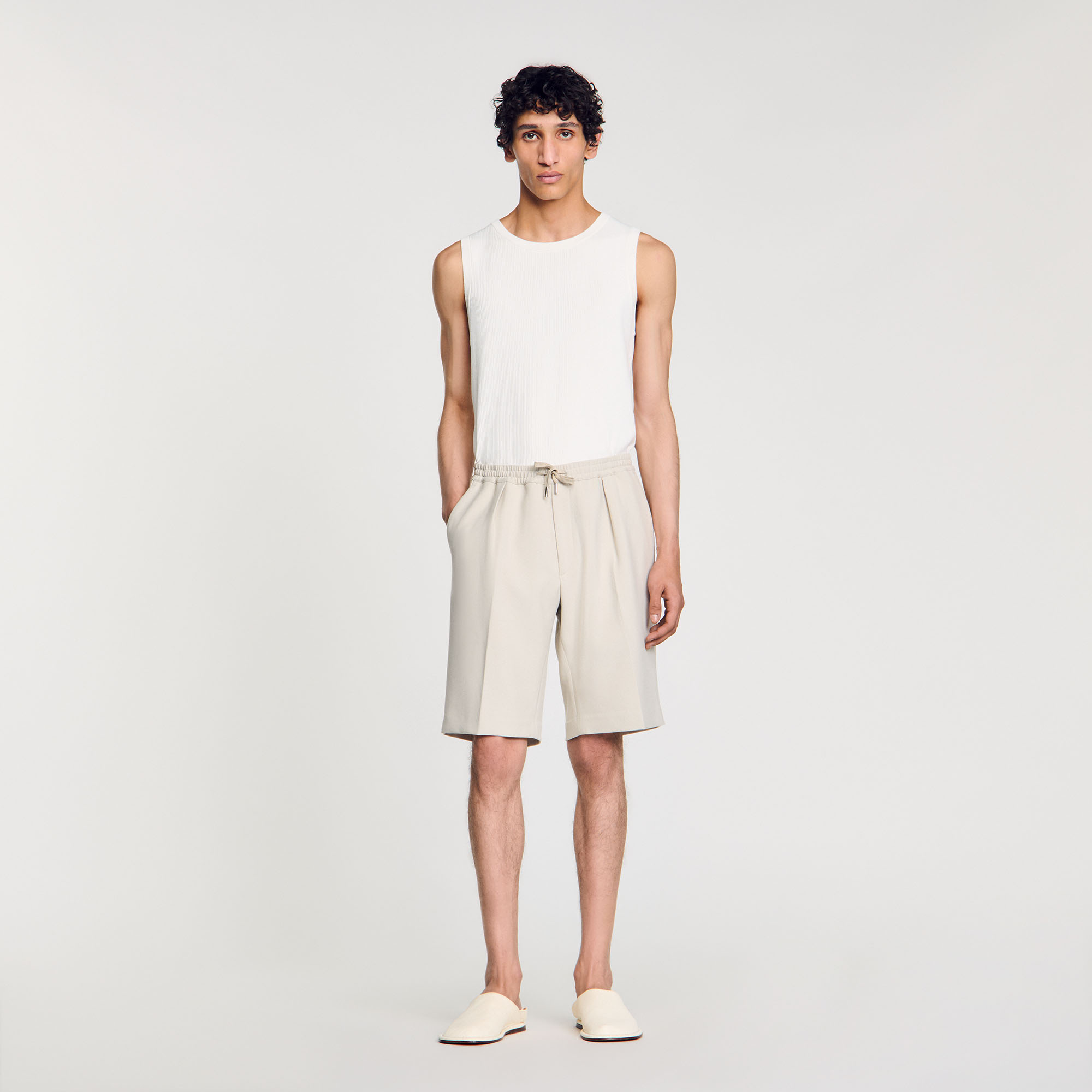 Sandro Jersey Bermuda shorts