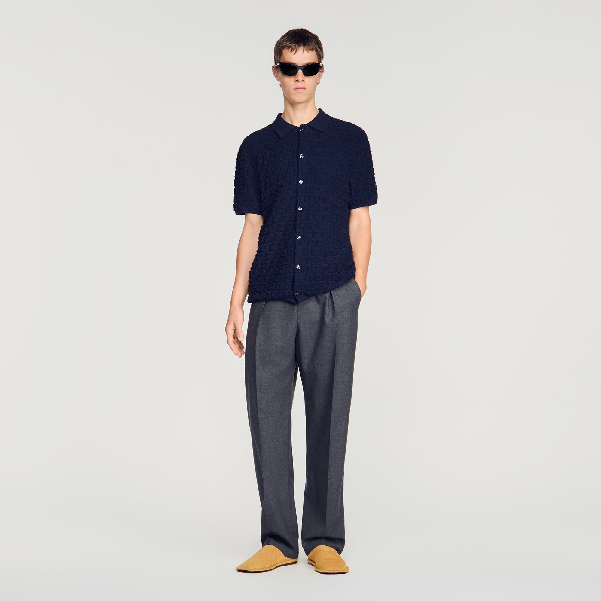 Terry knit shirt